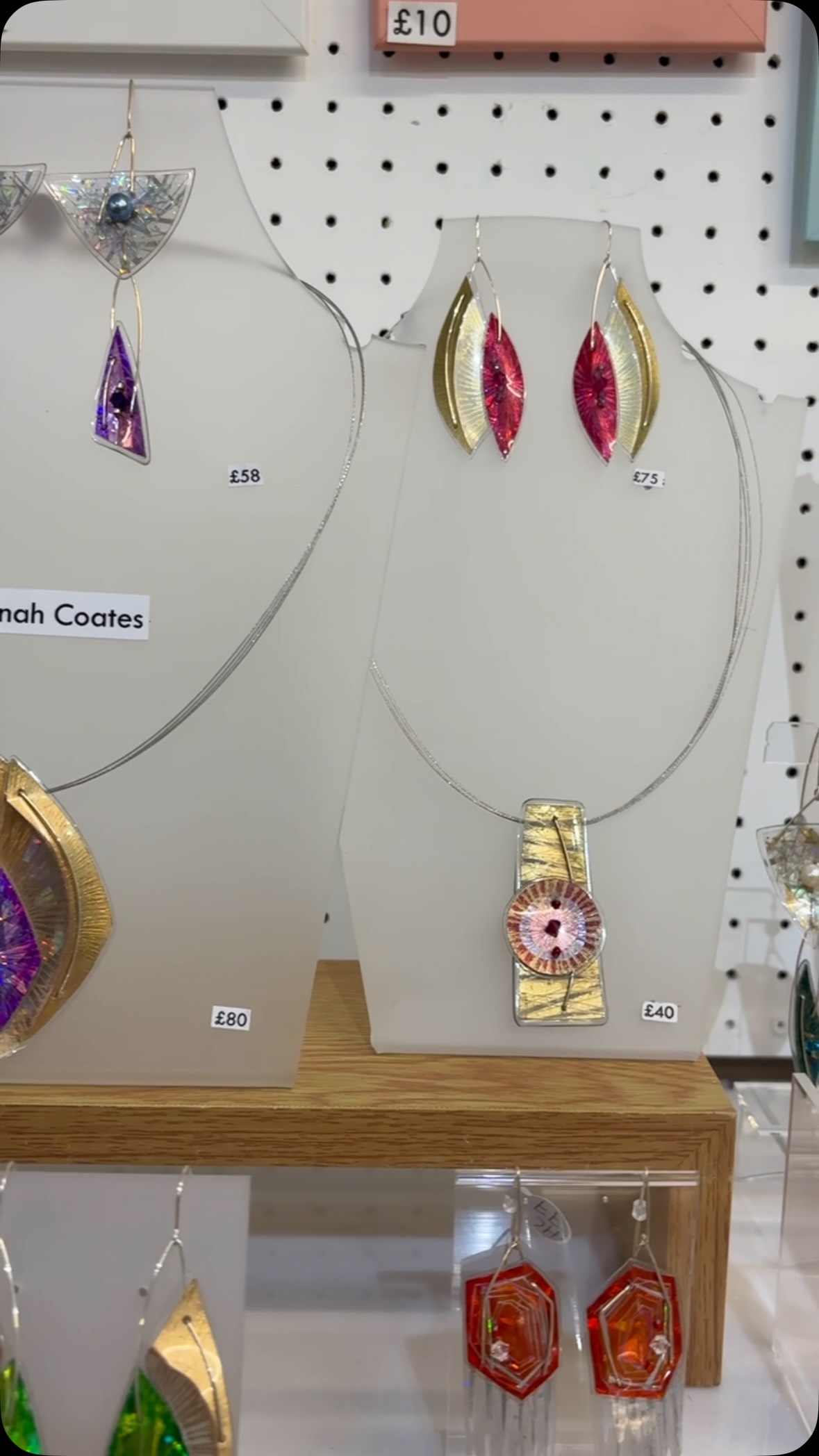 Stunning sparkly jewellery by @hancoatesbug all available to buy in store and via our website.
All of Hannah’s Jewellery is individually designed and made in small batches from recycled plastic bottles, colourful discarded packaging (including single use plastics), confectionery wrappers, foils, beads, silver and a touch of gold /silver leaf.
#jewellery #frannyandfiler #contemporaryjewellery #handmade #jewelleryshop
