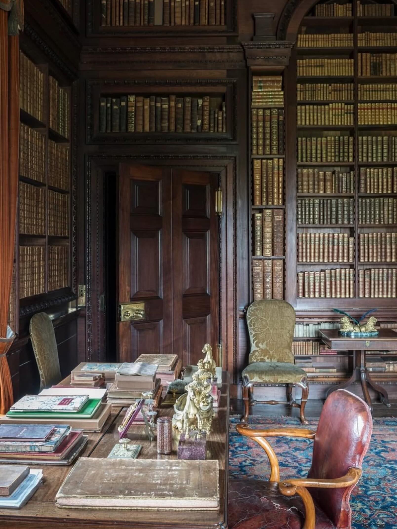 The library at Houghton- very much as it was in Sir Robert Walpole’s time