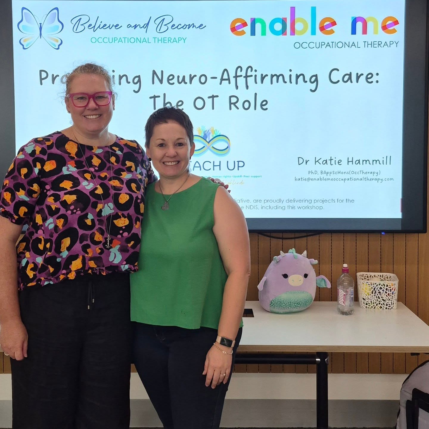 This week Nicole was thrilled to team up with amazing Katie from @enablemeot to present training to the Campbelltown Hospital OT Department. 30+ OTs feeling more confident in delivering neurodiversity-affirming care πβΎοΈ