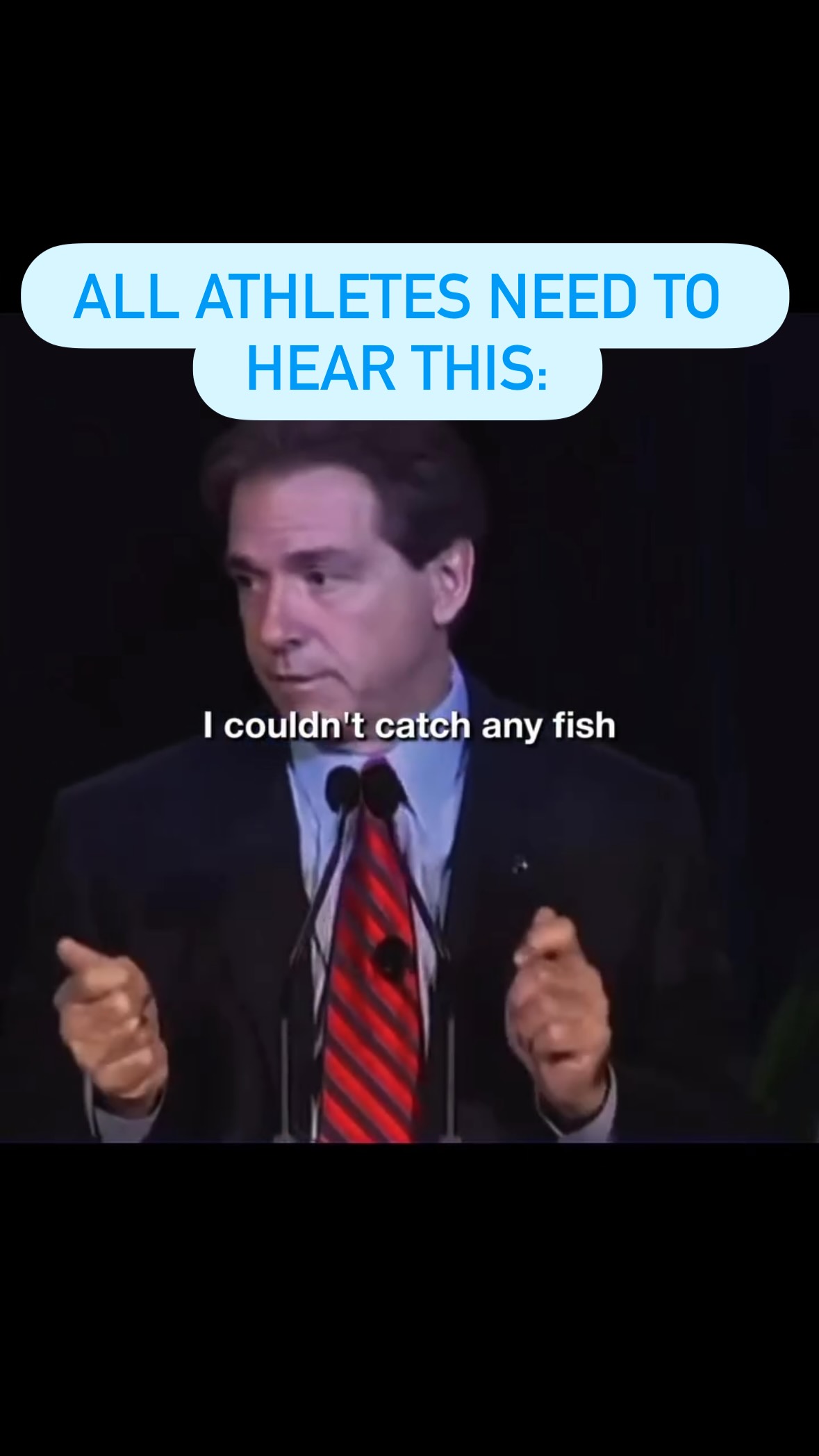 🔹CAPACITY🔹
Stop letting your current situation limit your future potential. 🛑
Nick Saban tells a story about a fisherman who caught massive catfish but threw them all back, keeping only the small ones. When asked why, the man replied, “My frying pan is only 9 inches.”
Too many people throw away massive opportunities because they think they aren’t equipped to handle them. Don’t limit your success to fit your current comfort zone.
Upgrade your mindset. Buy a bigger pan.
Follow @findjoeflow for more mental game tips 🧠
• • •
#NickSaban #GrowthMindset #Motivation #SuccessHabits #AlabamaFootball