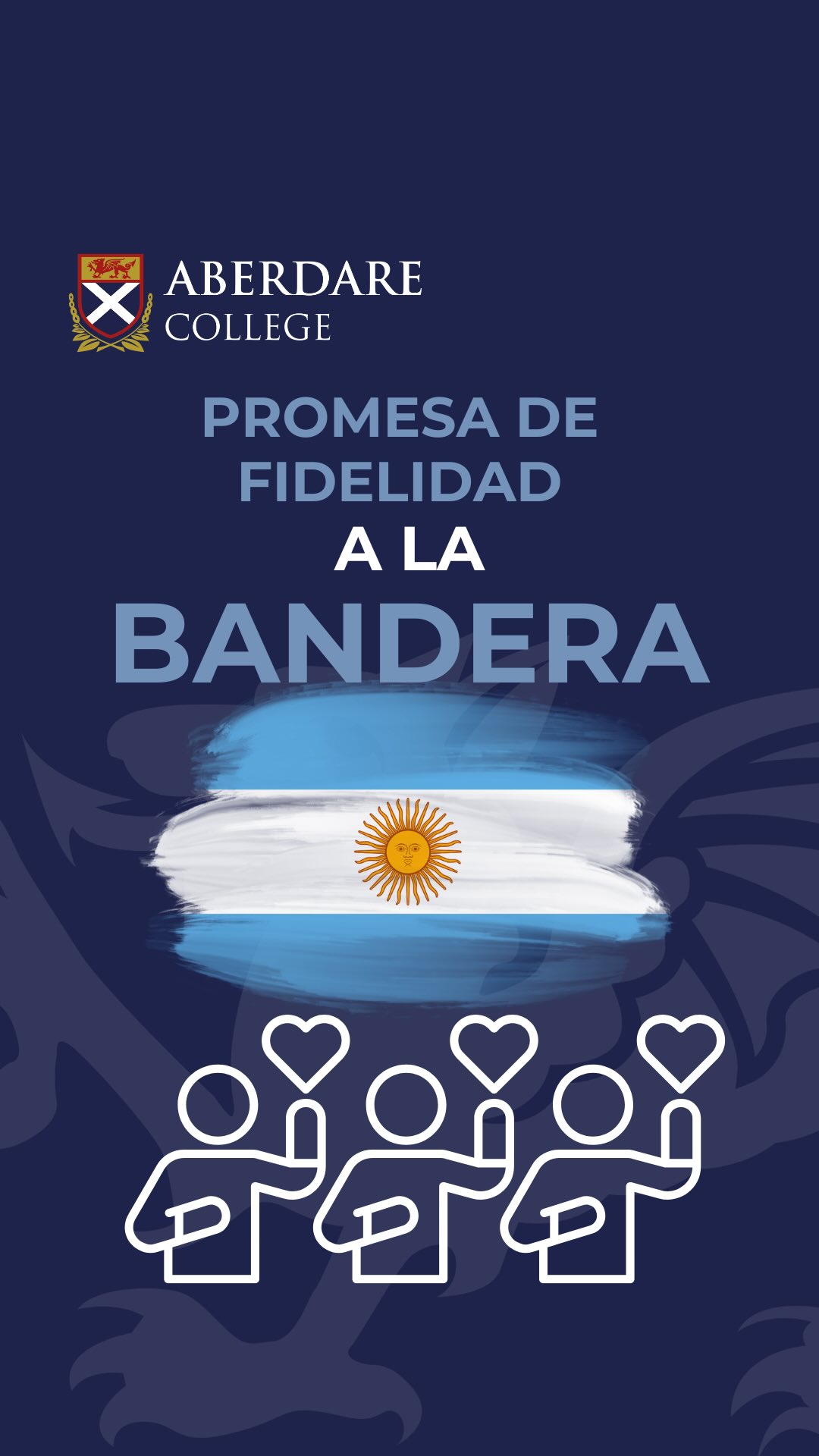 🇦🇷 Un día muy especial en Aberdare.
Los alumnos de 4º grado realizaron la Promesa de Fidelidad a la Bandera. Para celebrar este momento tan significativo, también prepararon una canción en homenaje a nuestro símbolo patrio.
También los alumnos de 6º año del Nivel Secundario renovaron su Promesa de Fidelidad, reafirmando su compromiso con los valores que representa.
Una jornada de emoción, orgullo y reflexión sobre lo que nos une como argentinos.
¡Felicitaciones a todos!