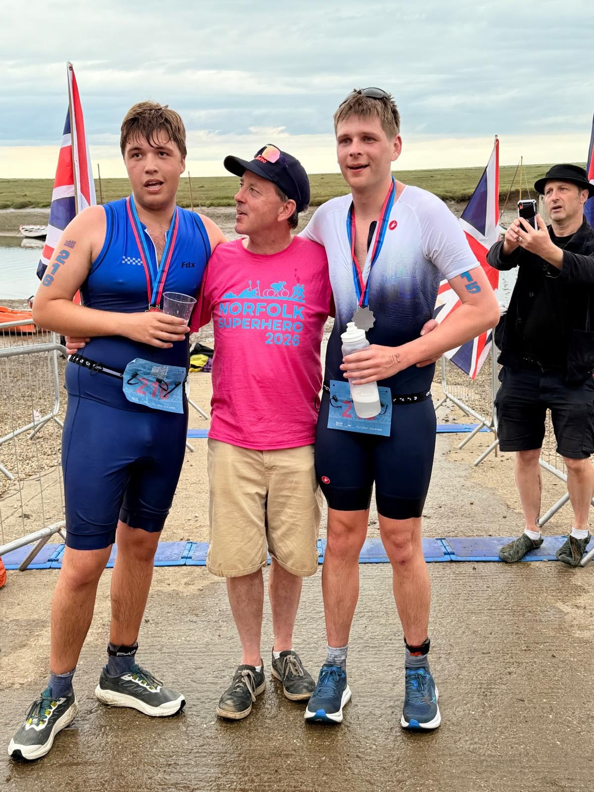 Heaviest kayak rowers, money raisers and all round spirit of the superhero winners