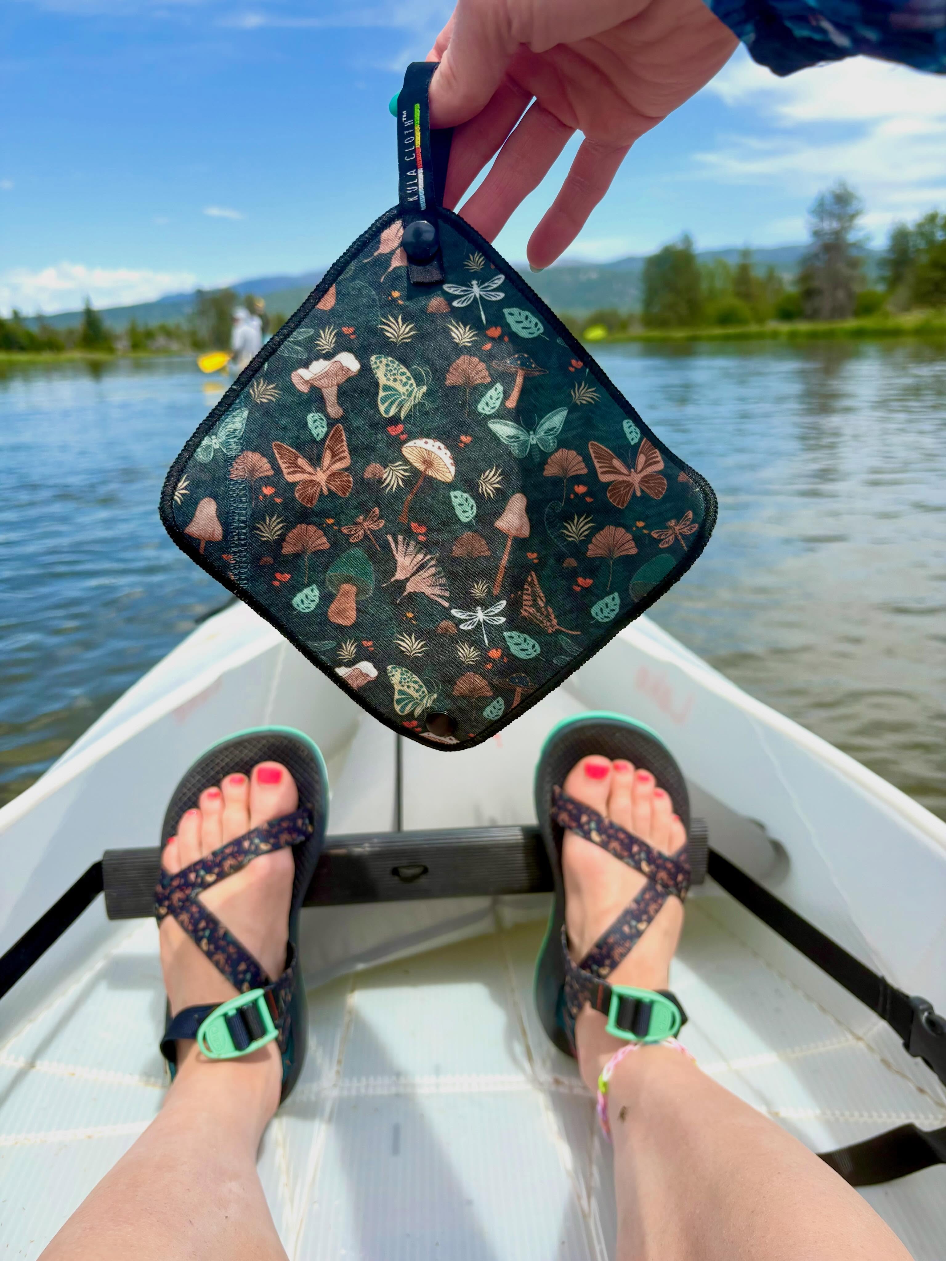 All I’ve ever wanted is for my Kula Cloth to match my Chacos!
#kayakadventures #chacos #idaho
Folded up so it can easily hang from a backpack while still being hygienic.
Sunset after kayaking for 12 miles down the Payette River.