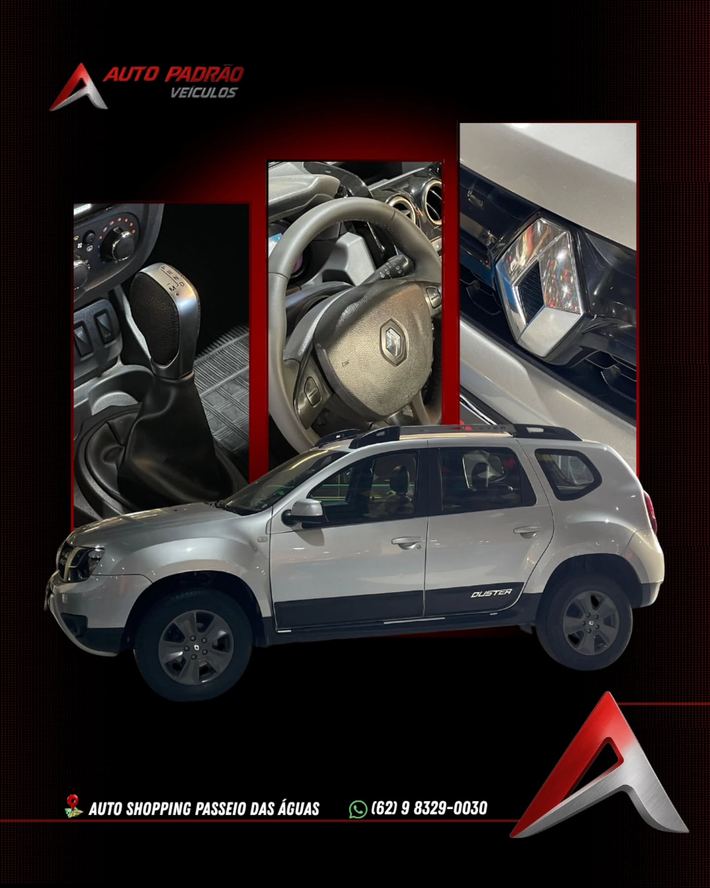 RENAULT DUSTER DYNAMIQUE 1.6
Fabricação/Modelo: 2017/2018
Câmbio: Automático
Combustível: Flex
Cor: Prata
Lugares: 5
Facilitamos a entrada
Financiamos com as melhores taxas
Aceitamos seu carro no negócio.
Entre em contato para maiores informações:
(62) 9 8329-0030
Auto Padrão Veículos Auto Shopping Passeio das Aguas Goiânia - GO.
#compass #renault #duster #autopadrãoveículos #carroseminovos