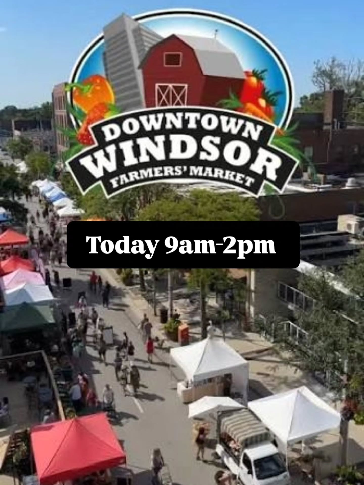 You know where you want to be @dwfmarket
.
Check out the best of #windsorsmallbusiness all in one place at The Downtown Windsor Farmers Market 9am-2pm today