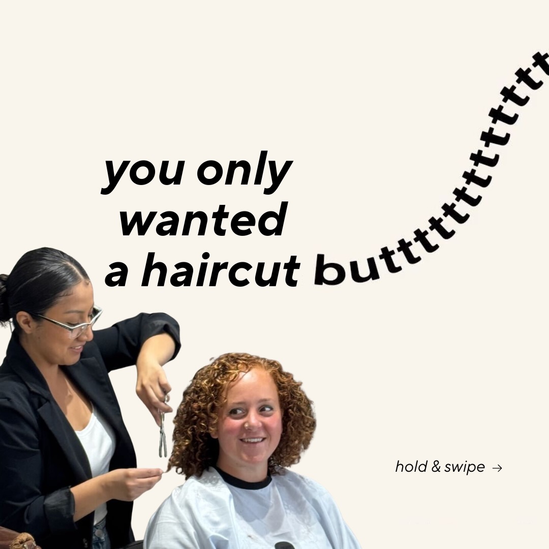 Our clients after we show them our product recommendations 🫢
We not only do your hair during your appointment, but we also teach you how to care for your curls at home, and suggest products to help you achieve your curly hair goals
Excited for your own product recommendation? Comment “bv products” and send your inspo to 408-745-9684. We can’t wait to discuss it with you 💚