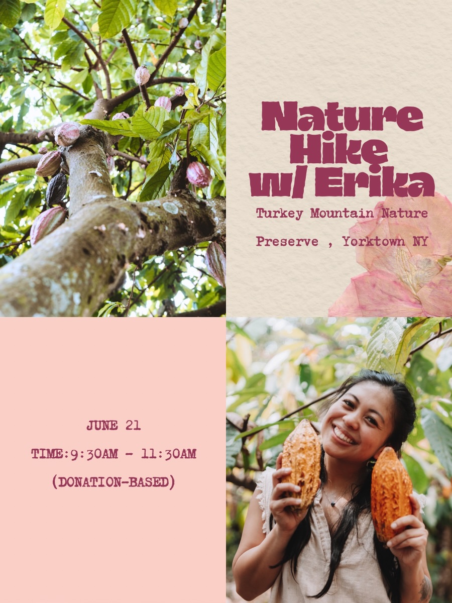 The Summer Solstice reminds us that every climb has its high point. Hiking during this season feels like walking through the year’s fullest expression lush lands, colorful blooming flowers , warm light, and long evenings that make every mile feel like a celebration of being outside 🌞
Join a hike tomorrow with @simplyerikapaige! Located at the Turkey Mountain Nature Preserve in Yorktown Heights!
Please bring a water bottle and some snacks!
Pls rsvp through B!0 🌻
