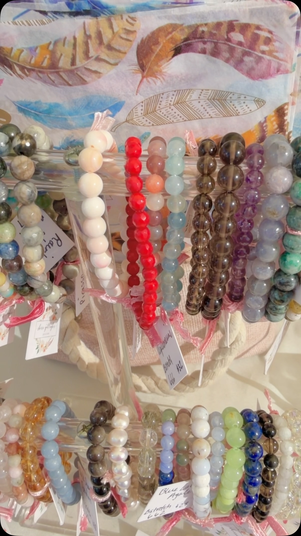 Focus on bracelets at the @napafarmersmkt .
I’m set up until noon, so there’s plenty of time to come by and try on a wrist full.
#handmadejewelry #napavalley #winecountry #solstice
