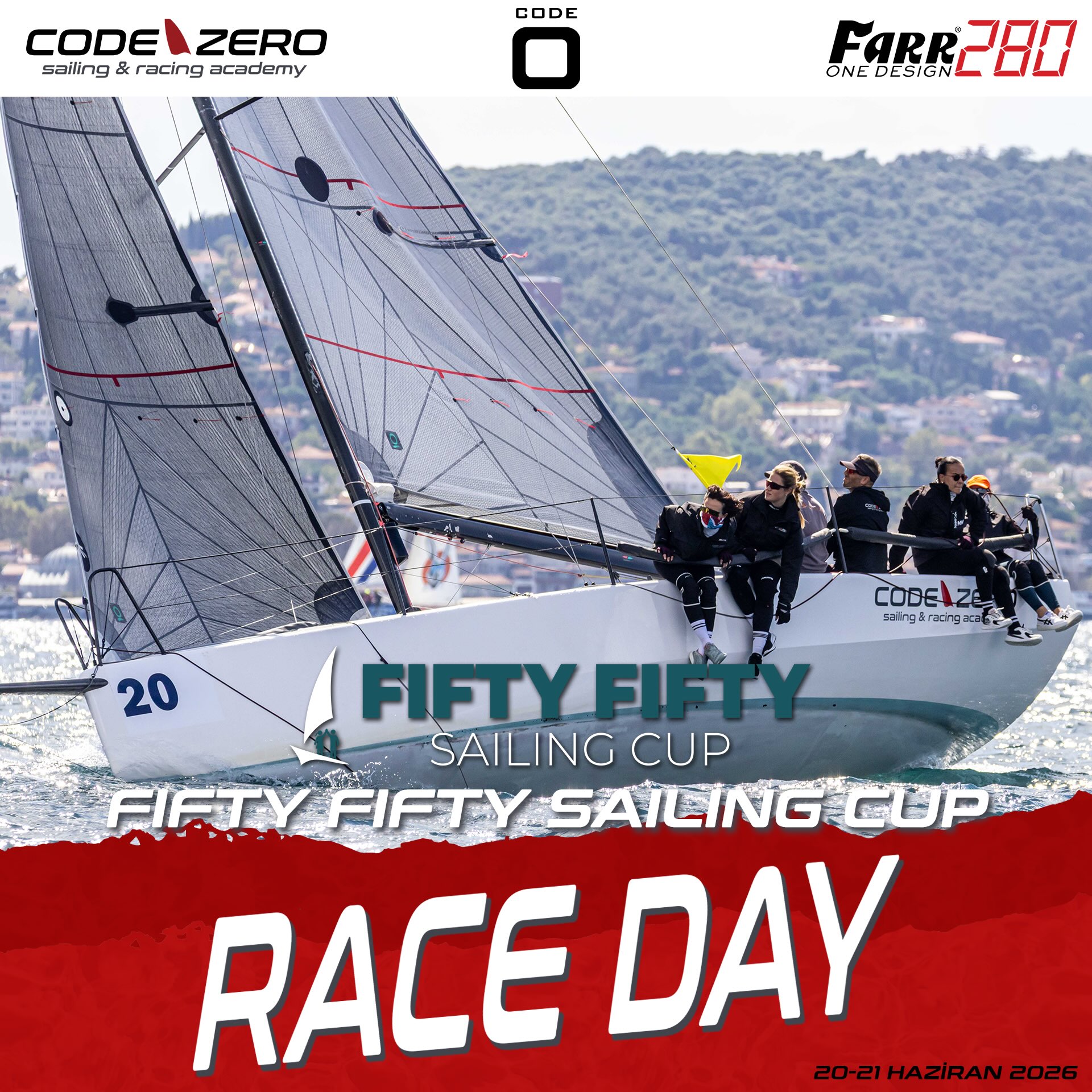 20-21 Haziran 2026 tarihleri arasında düzenlenecek @fiftyfiftysailingcup için #farr280 model teknemizle Code-Zero takımı olarak adalar parkurunda olacağız.
@codezerosportswear
#winningisntcomfortable
Team Zero
@nurcinbohur
@onuralpaslan
@yelizracakir
@aboynamedcharliebrown_
@hazal.sahin.91
@coratography