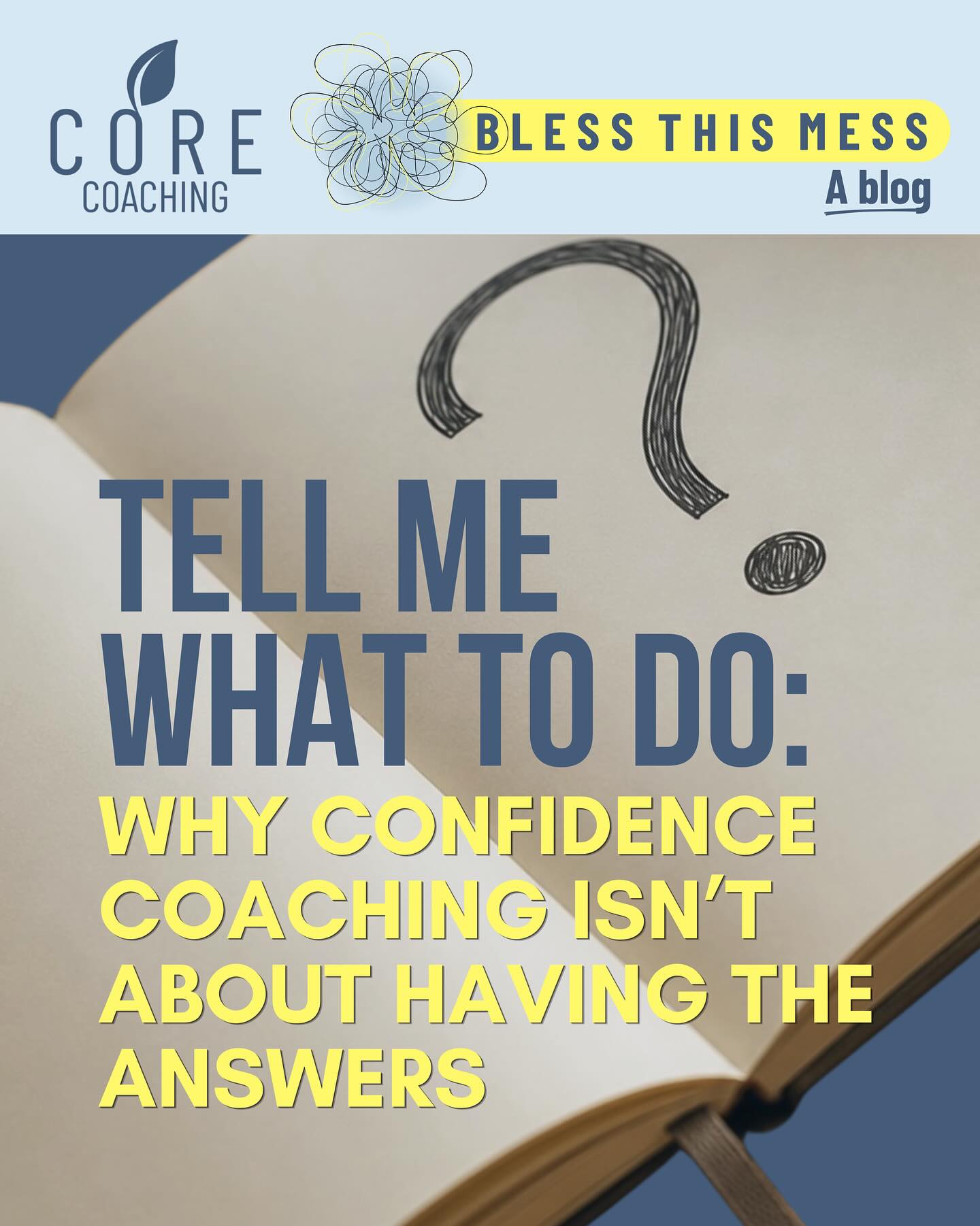 “TELL ME WHAT TO DO.”
It’s a question, or at least a version of it, that I hear or sense fairly often in coaching.
And if I’m honest, there can be a real temptation to answer it.
When somebody is overwhelmed, stuck or struggling with a decision, it can feel ‘helpful’ to offer advice. Sometimes you can see a possible route forward and want to point it out.
Yet the more I coach, the firmer my belief that confidence is uncovered when people learn to trust their own thinking rather than borrow somebody else’s.
That doesn’t mean coaching is passive - far from it! A coach can challenge assumptions, notice patterns and ask questions that encourage new perspectives. But there is a difference between offering a perspective and offering a prescription. 💊
I’ve been reflecting on this recently (whilst reading Brené Brown’s Strong Ground) and have written a new blog exploring advice-giving, self-trust and the power dynamics that can emerge in coaching.
If you’ve ever found yourself wishing somebody would just tell you what to do, this one’s for you.
🔗 Link in bio.
@brenebrown
#strongground #ConfidenceCoach #ConfidenceCoaching #ComfortableConfidence #SelfTrust #SelfAwareness #PersonalGrowth #LifeCoaching #CoachingConversation #MindsetShift #ConfidenceBuilding #PersonalDevelopment #GrowthMindset #DecisionMaking #AuthenticLiving #InnerWork #WomenSupportingWomen #TeenCoaching #LeadershipDevelopment #EmotionalWellbeing #CoreCoaching