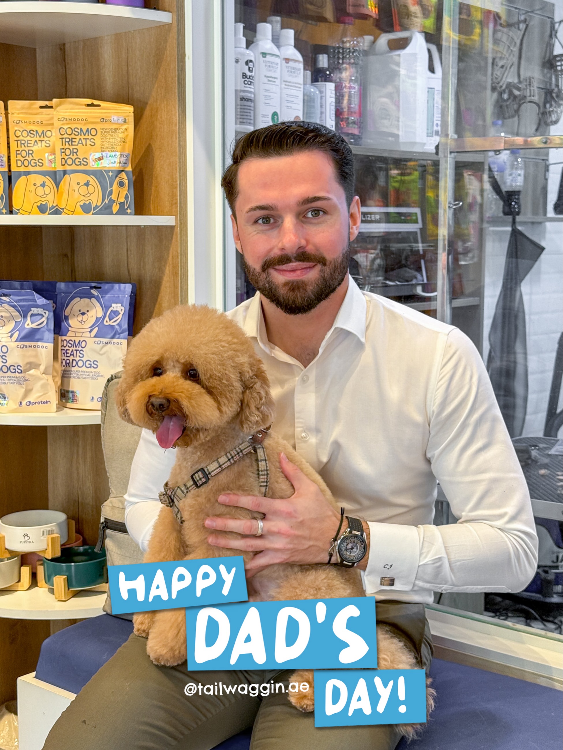 To every fur dad who’s never once complained about the fur on the couch, this one’s for you. 🐾💙 Happy Father’s Day!