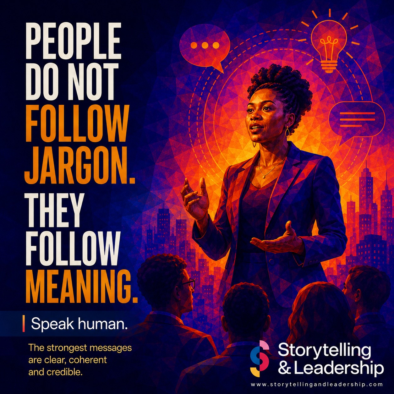 Jargon gets ignored.
Meaning gets remembered.
ā
Clarity builds trust.
ā
Stories move people.
ā
Leadership starts when the message finally sounds human.
ā
Speak human.
.
.
.
#speakhuman #leadershipstorytelling #executivecommunication #strategicstorytelling #meaningfulcommunication #mimikalinda #storytellingandleadership