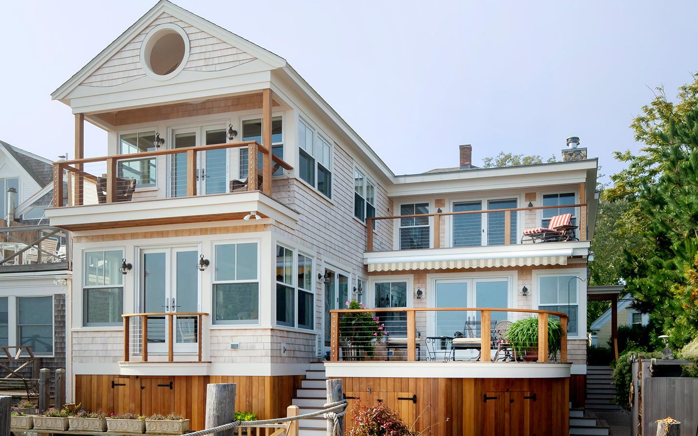 For the dads who know the best moments at home often happen outside.
From quiet mornings on the deck to family meals with a view, outdoor spaces have a way of bringing everyone together. Thoughtful seating areas, open-air dining, coastal views, and carefully built decks can turn everyday time at home into something lasting.
Happy Father’s Day from Cape Associates.