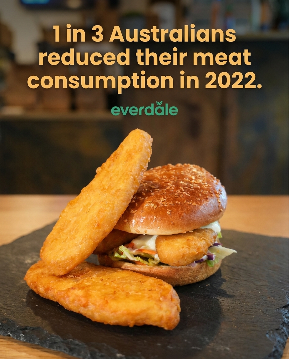 Did you know 1 in 3 Aussies cut back on meat in 2022? 🌱 Come taste why our crispy plant-based burgers make the switch so delicious here in Springvale! 🍔
Source: Griffith/QUT/La Trobe, 2022
#Everdale #PlantBased #SpringvaleEats #VeganBurgers #MeatFree #CommunityLove #VeganMelbourne
📍1a/830-850 Princes Hwy, Springvale, VIC 3171
🕒Mon: 11:30 AM–3 PM, 5–8.30 PM
🕒Tue: 11:30 AM–3 PM, 5–8.30 PM
🕒Wed: 11:30 AM–3 PM, 5–8.30 PM
🕒Thurs: 11:30 AM–3 PM, 5–8.30 PM
🕒Friday: CLOSED
🕒Saturday: CLOSED
🕒Sunday: 11:30 AM