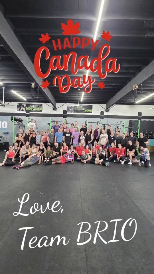 It was a party up in here with our fit friends today!! Weather be damned, we have a good time rain or shine.
Happy Canada from all of us at Team BRIO!!
True north, Strong and Free 🇨🇦♥️