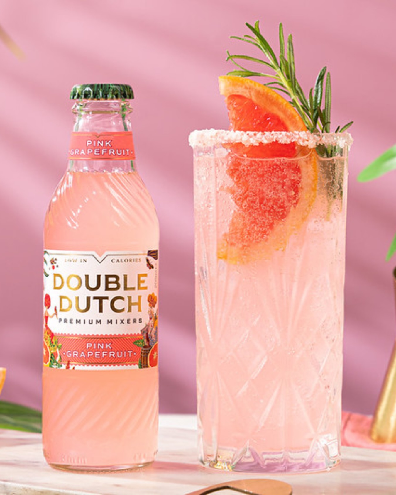 🍊 Grapefruit Soda - Available Now!
The Pink Grapefruit mixer starts with an intensely rich grapefruit flavour. It slides into the luscious taste of Persian lime - renowned for it’s piquancy. It offers a blend of sweetness and depth that is delicious alone or as a mixer. Making it dramatically good partnered with Tequila, Mezcal and all white spirits.
Why Double Dutch?
✨ Nearly half the sugar & 30% fewer calories than most mixer brands
✨ Up to 15% more carbonation — delivering the highest carbonation level in the premium mixer category for a longer-lasting, more refreshing serve