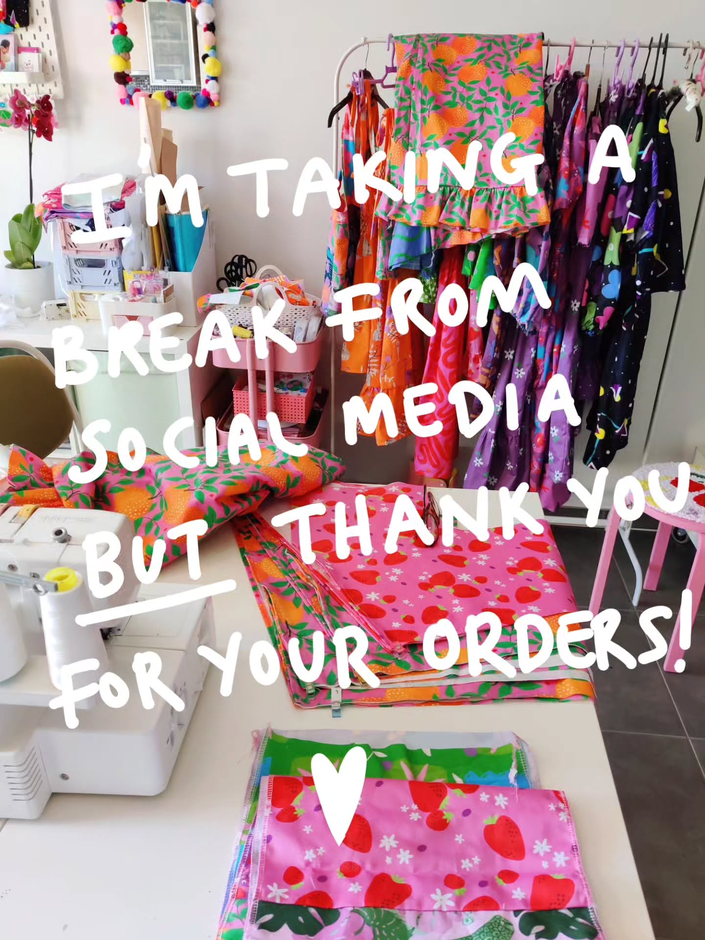 I'm still here but not on socials 💖 Life has been hard and it didn't seem right for me to keep showing up for the happy little colourful world that I created here on Instagram
But THANK YOU for still sharing stories wearing your c&m pieces, placing orders and checking in on me! It means the world xx