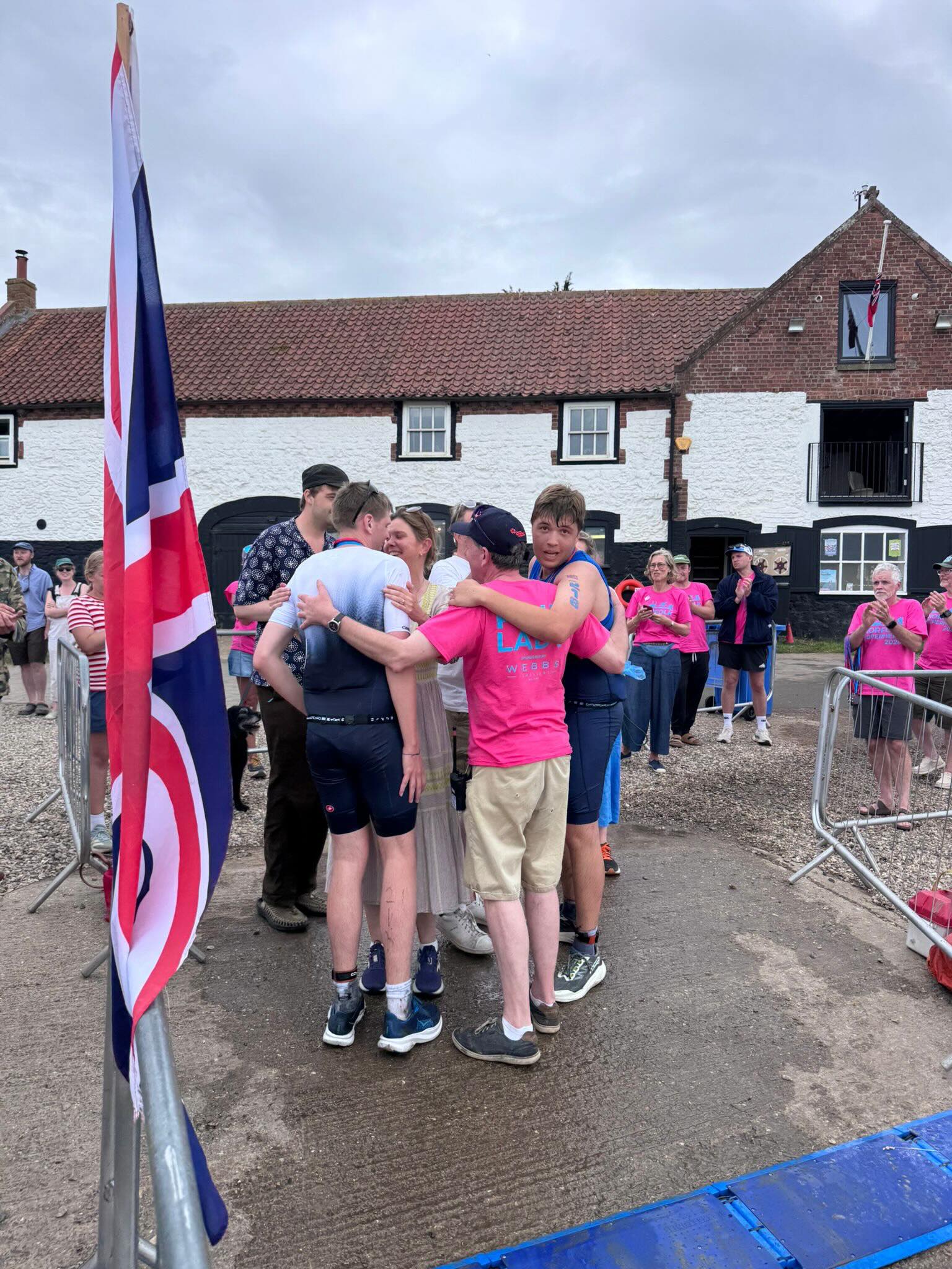 Family on the finish line