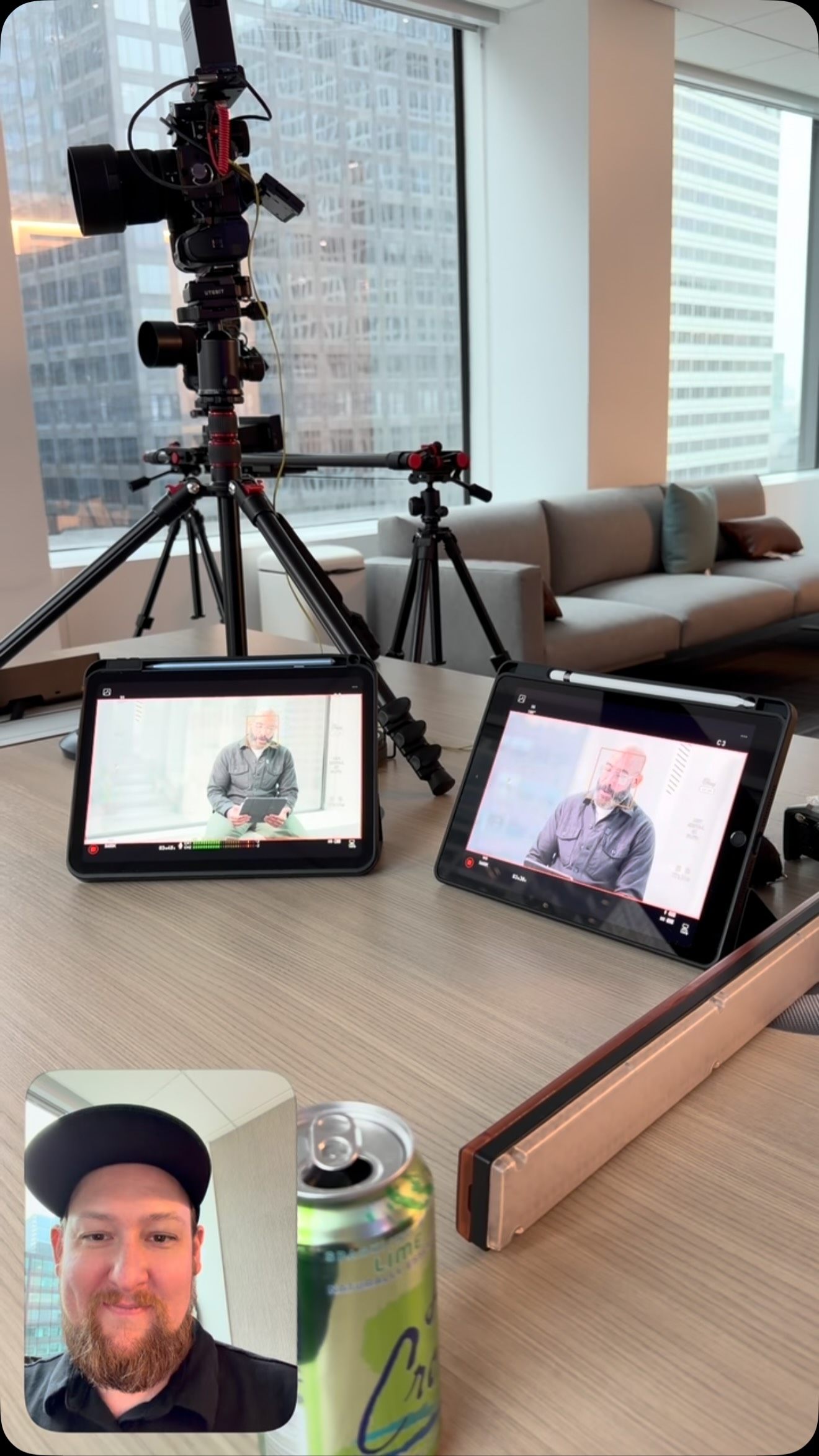 #bts of Wednesday’s corporate shoot last week for @levenfeldpearlstein introducing a new #podcast #chicagovideographer #chicagopodcast