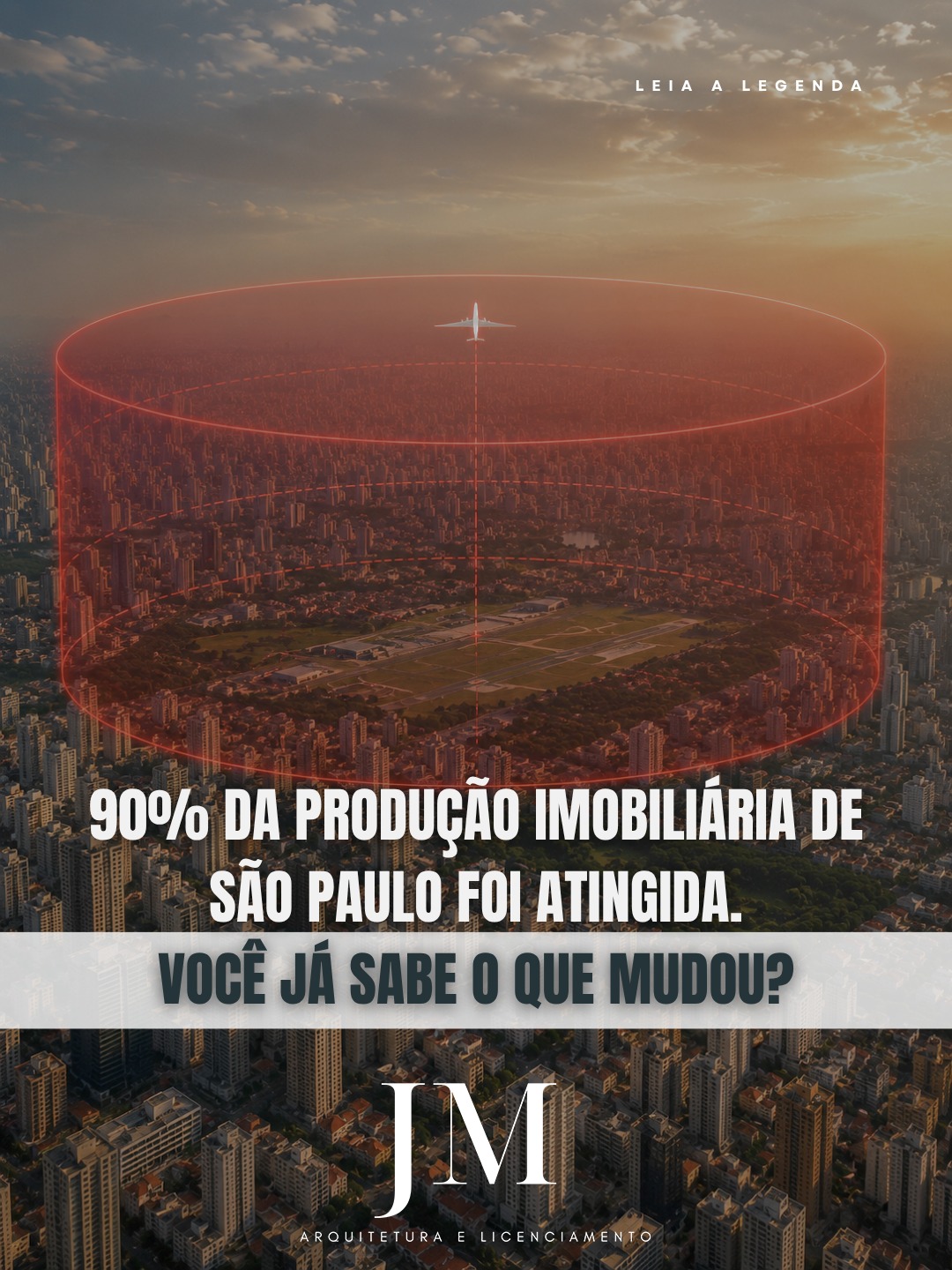 Em 29 de abril de 2026, uma portaria do Instituto de Cartografia Aeronáutica publicou o novo Plano de Zona de Proteção do Aeródromo (PZPA) do Campo de Marte e mudou o cenário para incorporadores, construtoras e proprietários de terrenos em São Paulo.
O que mudou na prática:
- Qualquer empreendimento dentro de um raio de 20 km do Campo de Marte pode exigir análise técnica prévia do Comando da Aeronáutica (COMAER) antes do licenciamento municipal
- A restrição se aplica quando o topo da edificação supera a cota altimétrica de 827,49m ou quando a altura real excede 100m (incluindo antenas, para-raios e caixas d'água)
- O prazo de análise do COMAER precisa estar no cronograma
- Projetos com certidões do DECEA emitidas pelas regras antigas não estão sendo renovados sob as novas regras
Um estudo da ABRAINC e do Secovi-SP estima que as novas restrições atingem R$ 81,3 bilhões em VGV e ameaçam a viabilidade de 137 mil unidades habitacionais.
O debate jurídico sobre a validade da portaria está em andamento. Mas até que haja resolução formal, as restrições estão em vigor e qualquer projeto na área afetada precisa ser analisado à luz dessas regras.
Se você tem terrenos em análise ou empreendimentos em andamento em São Paulo, o EVTL agora precisa incluir a verificação das restrições aeronáuticas. O potencial construtivo calculado apenas pela legislação urbanística municipal pode estar desatualizado.
Na JM Arquitetura e Licenciamento, realizamos EVTLs com análise integrada da legislação municipal e das restrições do PZPA do Campo de Marte.
Envie EVTL no direct.
#campodemarte
#mercadoimobiliario
#incorporação
#aprovaçãodeprojeto
#evtl