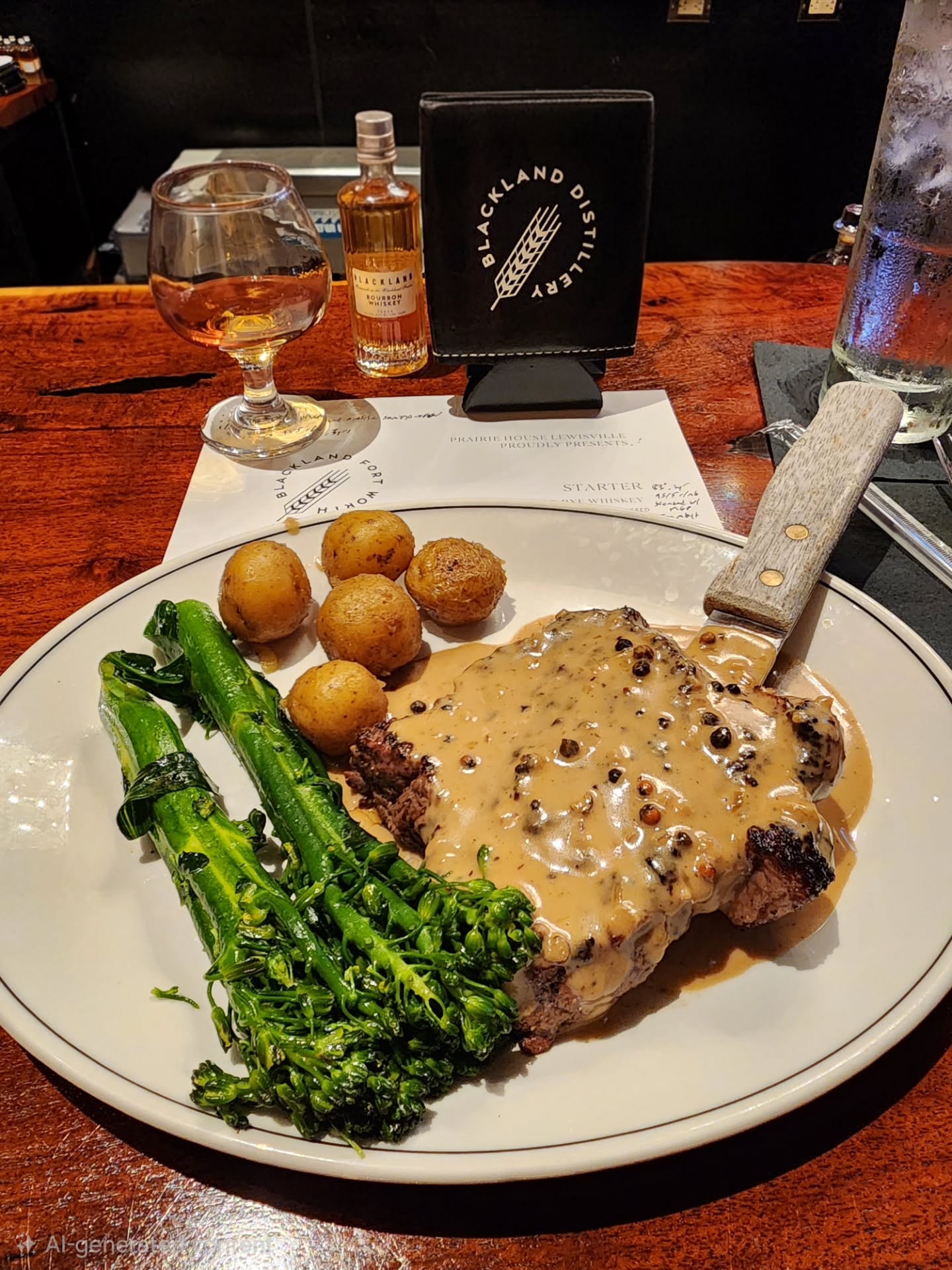 @BlacklandDistillery Bourbon paired beautifully with NY Strip w/ peppercorn sauce @PrairieHouseTex in @OTLewisville this week