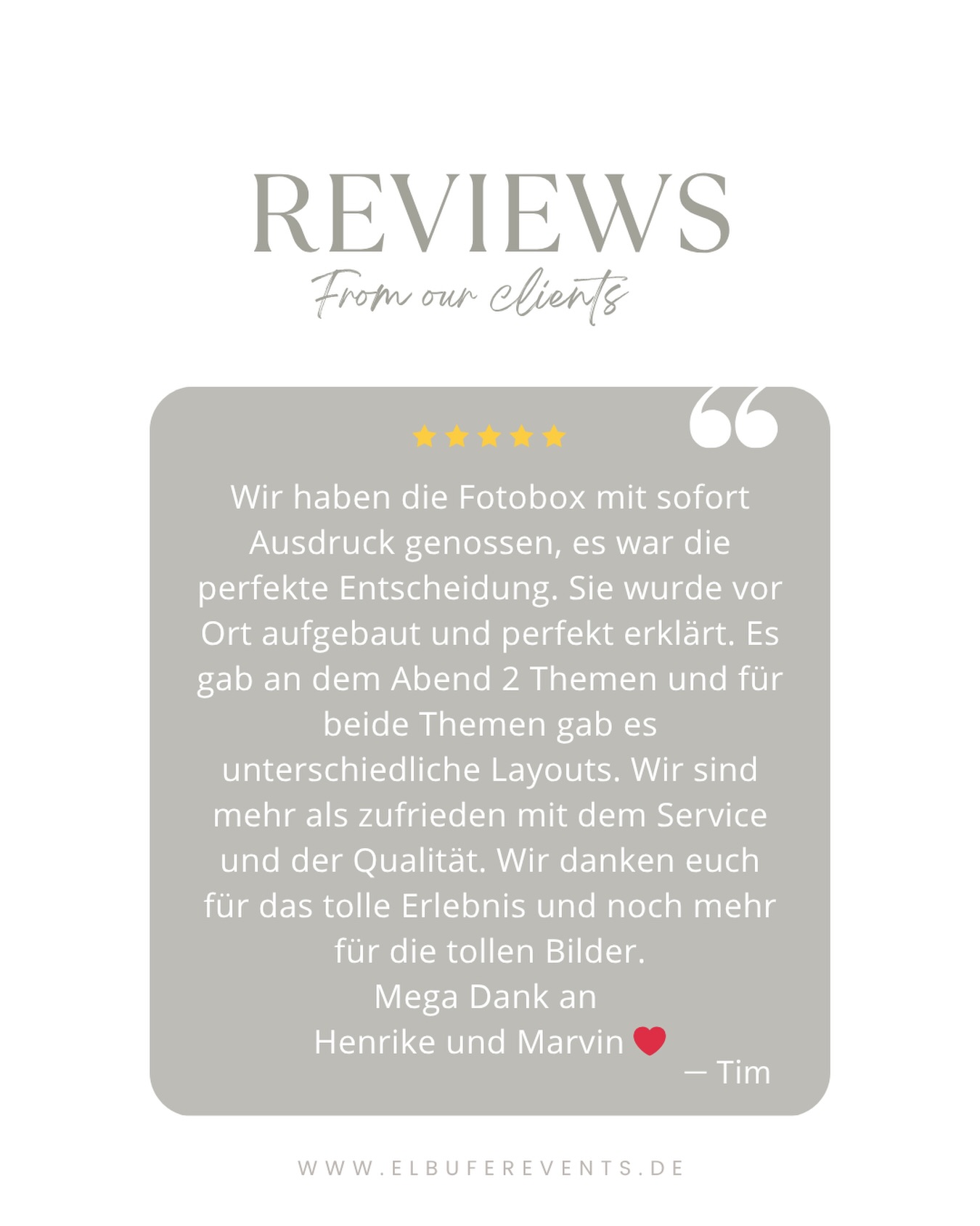 Vielen Dank!🫶🏻
#elbuferevents #fotobox #photobooth #wedding