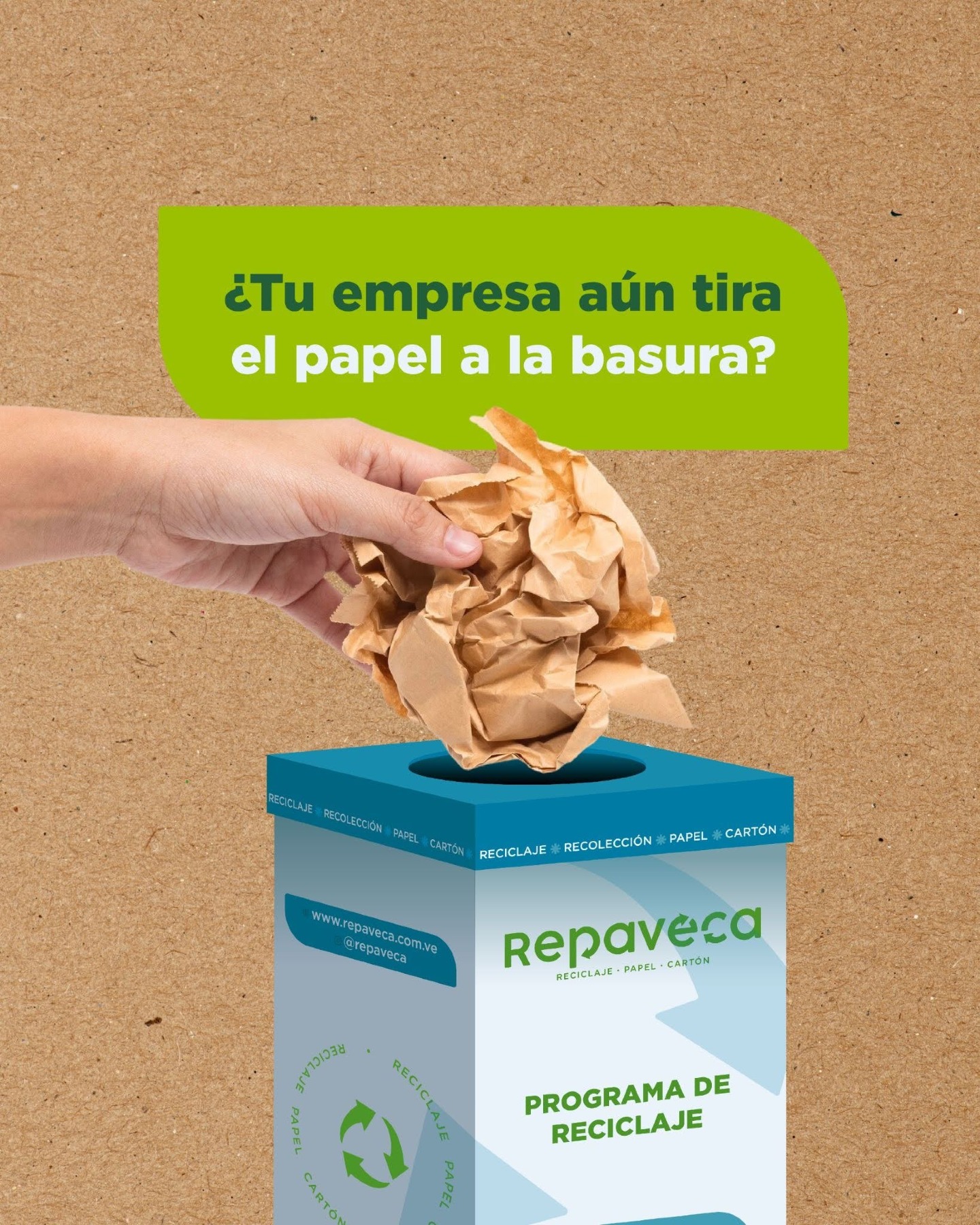 ¿Tu empresa aún tira el papel a la basura?
Con Repaveca reciclar es mucho más fácil de lo que imaginas.
✔ Instalamos tu caja ecológica sin costo
✔ Tú separas papel, cartón y archivos
✔ Nosotros retiramos el material cada 15 días
✔ Tu empresa recibe beneficios mientras ayuda al planeta
Transformar residuos en impacto positivo comienza con pequeñas acciones dentro de la oficina 🌱
Solicita tu caja de reciclaje y comienza a separar correctamente tus materiales.
📍 Zona Industrial Palo Verde, calle 2 de La Industria
📲 Contáctanos: Master: 0212-2516010 | WhatsApp: 0414-1211479
🌐 www.repaveca.com.ve/contacto
#Repaveca #Reciclaje #Venezuela #PlantaRecicladora #Ecoamigable #ReciclajeVenezuela #tipsdereciclaje #ReciclajeEnCasa