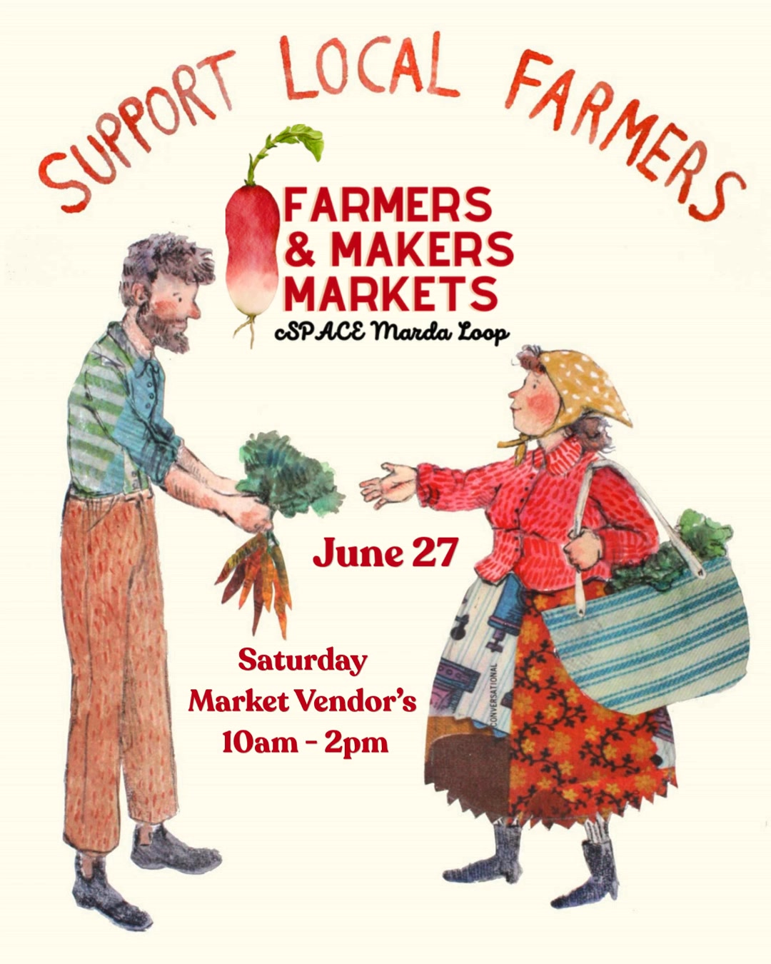 🙌 SATURDAY MARKET LINEUP 🙌
The countdown to Saturday morning is on! The Art Park will be packed with your favourite local makers, farmers, and neighbours.
Save this post or take a screenshot so you know exactly who to look for between 10 AM and 2 PM:
Proud to be a Friend of the Market? Stop by our main table to learn more about our donation-based loyalty card program and help us build a stronger community together!
Where: cSPACE Marda Loop
When: Saturday, 10 AM – 2 PM
@cspace.mardaloop @amandaclaire_creations @shirleysgreenhouse @mikis.kreations @basosi.ca @sir_gora_canada @khois_creation
#yyceats #farmersmakersmarket #yycfood #eatlocalyy #calgaryfarmersmarket