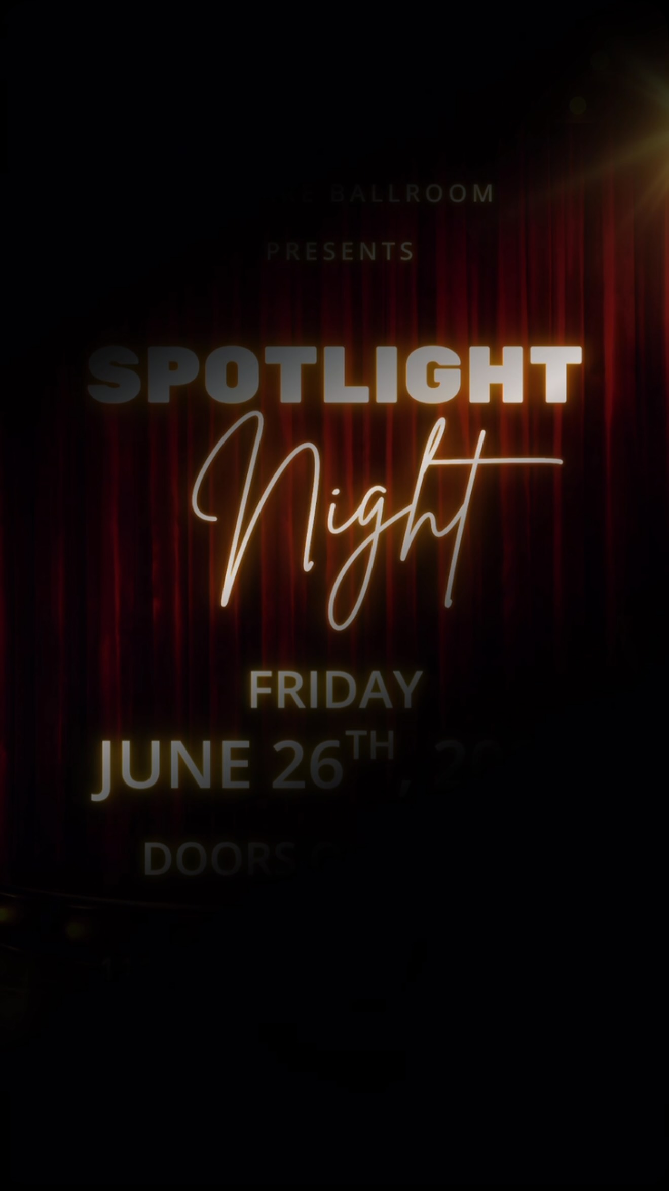 ✨ Celebrating 15 Years of LaPierre Ballroom ✨
Join us for our Spotlight Night!
📅 Friday, June 26, 2026
🚪 Doors Open: 6:00 PM
💃 Show Begins: 6:30 PM
📍 111 E High Street, Glassboro, NJ
We can’t wait to celebrate this special milestone with you!
