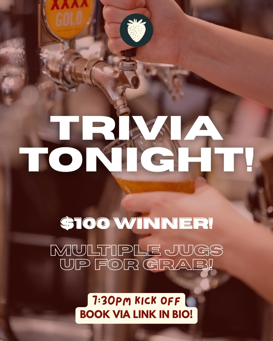 WEDNESDAY TRIVIA ALERT 🚨
Calling all brains, nerds, sport fanatics, music encyclopaedias and more! 🧠
$100 winning prize up for grabs, you’ve got to be in it to win it folks! Kick off from 7:30pm, see you all there! 🔥
#triviasydney #pubtrivia #sydneypubs #surryhills #winningtrivia