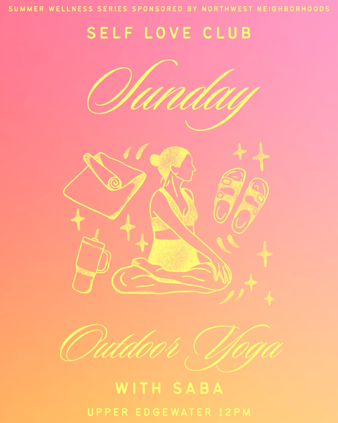 Sundays Just Got a Whole Lot Better ✨
Sundays are officially reserved for pouring love back into your own cup. Skip the stuffy studio and join us tomorrow afternoon at Upper Edgewater Park for a slow-flow yoga session right by the lake. EVERYONE is welcomed!
We are so excited for you to meet Saba, your guide for the afternoon! Saba brings the absolute warmest energy and has a magical way of making everyone—whether it’s your first time ever unrolling a mat or your five-hundredth—feel completely at home. Get ready to breathe, stretch, and laugh your way into a fresh week.
If you’re wondering why your soul needs this tomorrow:
💕 No Pressure, All Love: Leave the pressure at home. No pricey matching sets or perfect flexibility required here—come exactly as you are today.
💕The Ultimate Brain Reset: Consider this hour a gentle mute button for your mind. We’re using deep breaths and good stretches to ditch the weekend anxiety and reset your nervous system.
💕 High Vibes & Healing: Healing doesn’t have to happen in isolation. There is something incredibly special about moving alongside a crew of neighbors who genuinely have your back.
💕 Nature’s Free Therapy: Trading artificial AC for fresh lake air and real grass beneath your feet is the quickest shortcut to swapping your mental clutter for good, earthy energy.
💕 Grab your mat (or just a big beach towel), a water bottle, and your favorite human. We’ll see you on the grass!
📅 When: Sundays at 12PM (Arrive by 11:45AM to settle in!)
📍 Where: Upper Edgewater Park (We’ll be set up near the Cleveland Script Sign)
💰 Cost: $0 but PLEASE register at selfloveclubohio.com | link in bio