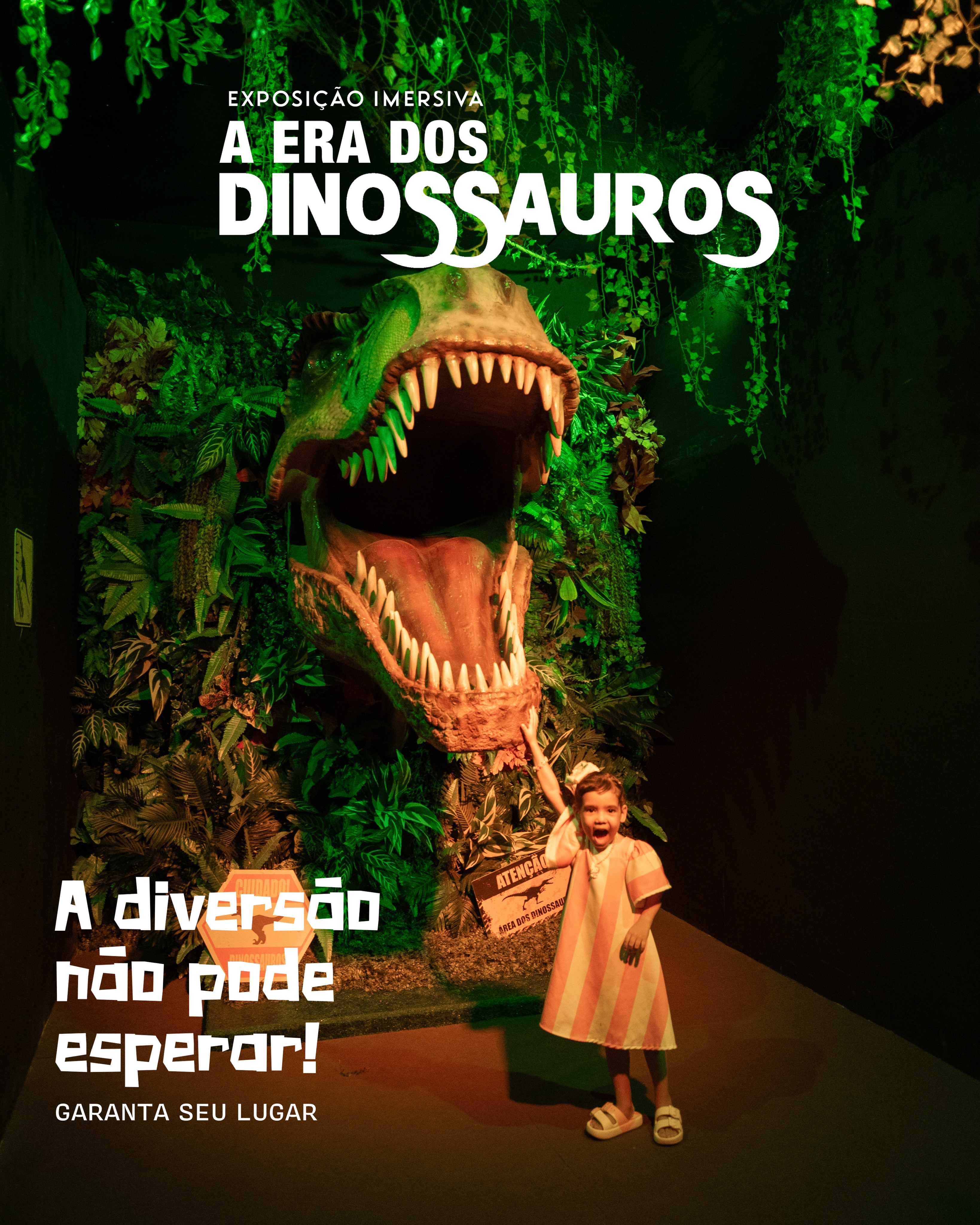 É hora de se encantar com os gigantes pré-históricos 🦖🌎
Curta temporada no @shoppingdailha 📍
Ingressos limitados 🎟️