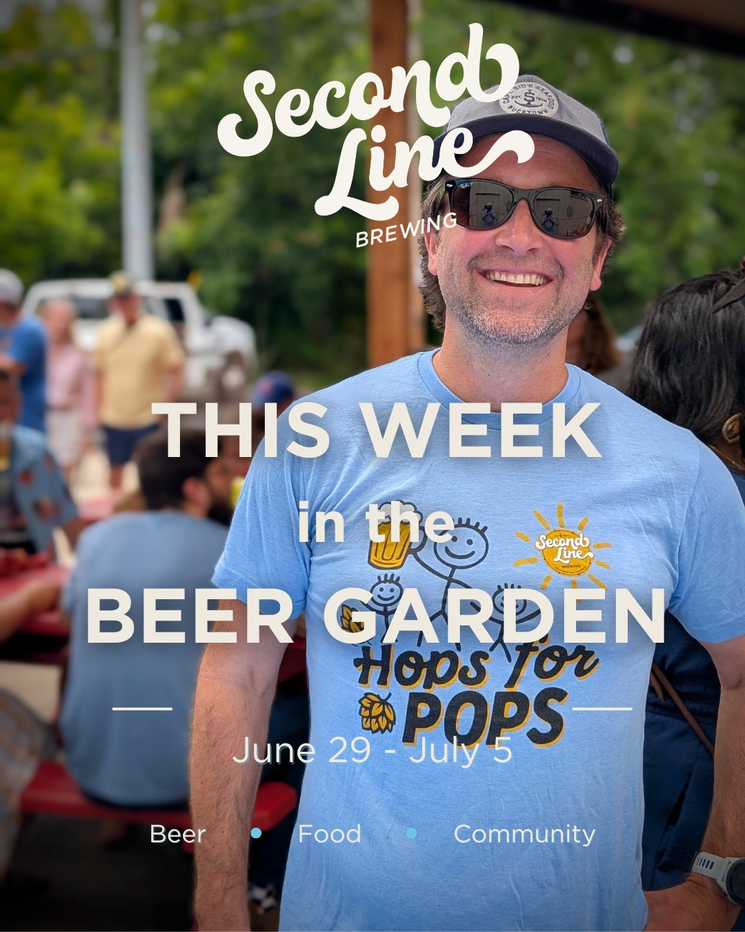 ๐ถ THIS WEEK AT SECOND LINE ๐ถ
Your full lineup at the brewery ๐
๐ง MONDAY โ Trivia Night
Trivia at 7PM + Hot Dog & Beer Special. Bring your crew and your smarts.
๐ฐ TUESDAY โ 10K Tuesday
Hit 10K points? Redeem 'em for $10 off your tab. Cheers to loyalty.
โฝ WEDNESDAY โ USA vs. Bosnia & Herzegovina
Catch the match with us! Heads up: trivia is CANCELLED on Wednesday so we can all cheer on the USMNT.
๐ THURSDAY โ Run, Play, Save
Running clubs, games, and $1 off beer all night. Earn that pint.
๐ FRIDAY โ Family Fun Night
Bounce house is OPEN + food by Second Line Provisions. Bring the kids!
๐บ๐ธ SATURDAY โ Happy Birthday, America!
Burgers, dogs & cold beer to celebrate the 4th. Bounce house open. We close early at 8PM โ go enjoy those fireworks!
โ๏ธ SUNDAY โ Soccer & Suds
Bounce house open, soccer on the screens, and Barbekyu NOLA popping up with the eats.
๐ 433 N. Bernadotte St. ยท Mid-City
See y'all this week! ๐ป