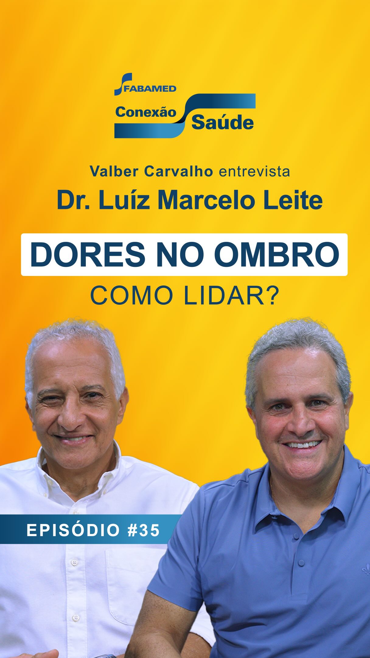 Este é um trecho do episódio #35 do Conexão Saúde, onde Valber recebe o Dr. Luiz Marcelo Leite, médico especialista em ortopedia e traumatologia.
📌 Assista e entenda sobre:
- Como diferenciar uma dor simples de uma lesão que exige intervenção médica
- O que é a dor noturna
- Como a falta de atividade física contribui para doenças degenerativas e encurtamentos musculares
- Musculação com segurança e o perigo dos anabolizantes
Episódio completo disponível no YouTube.