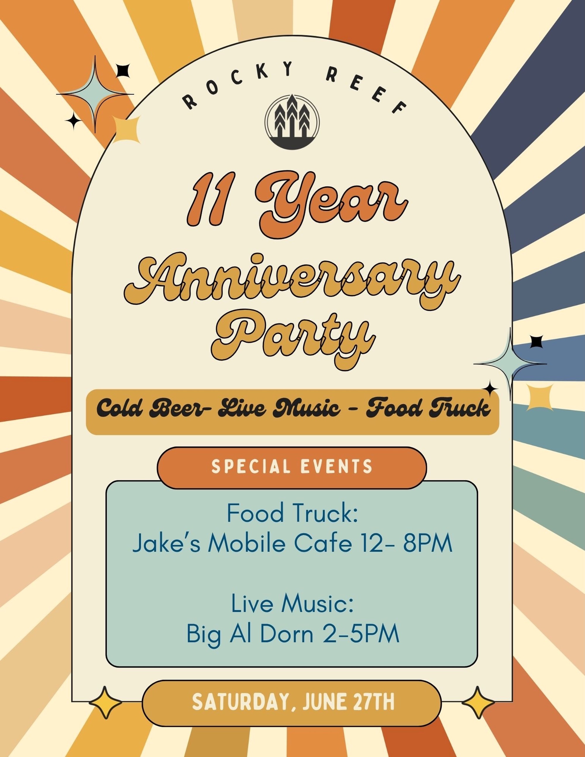 Join us for our Anniversary party this Saturday!