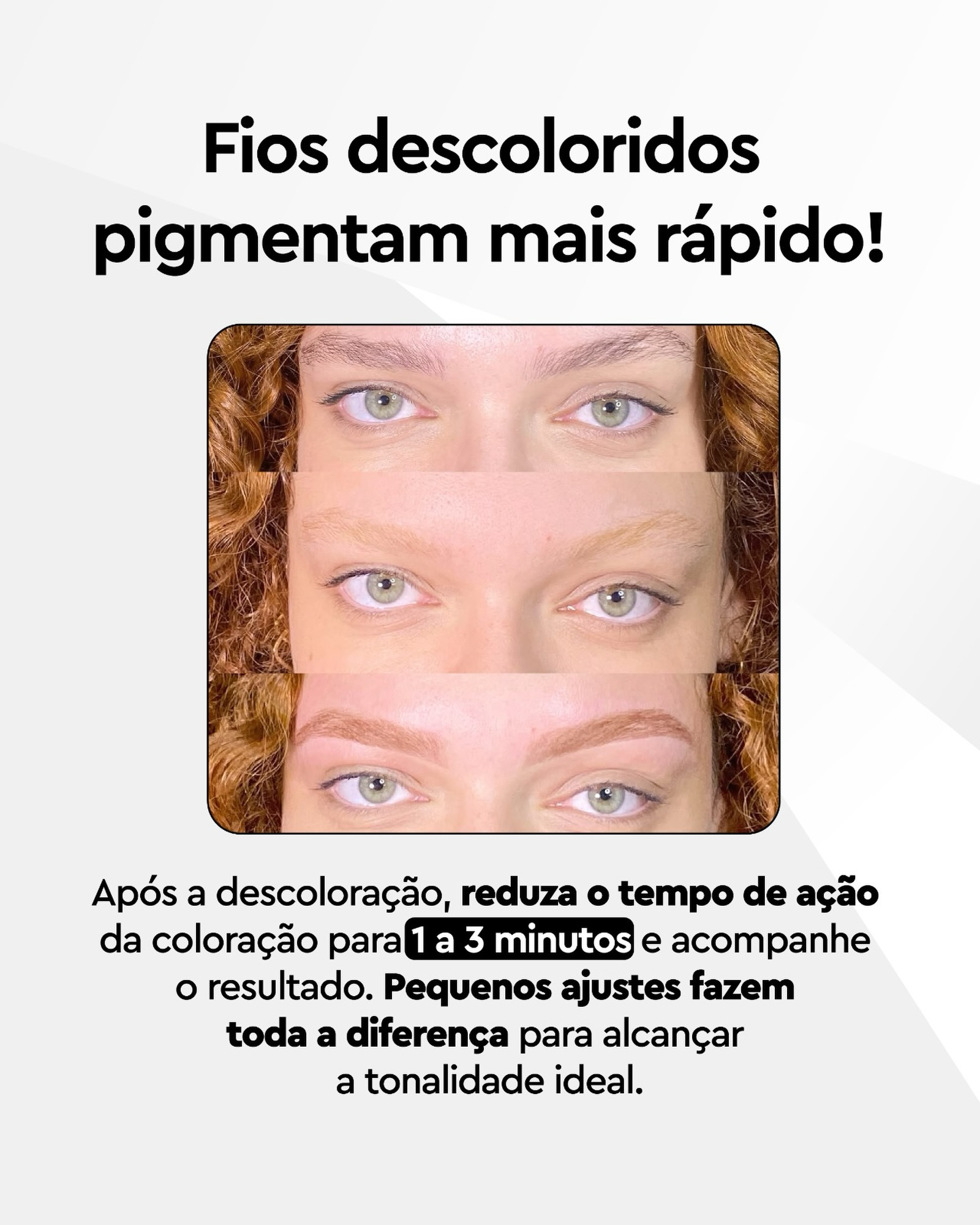 Fio descolorido e coloração na sequência? Atenção redobrada no tempo de ação 🧐
Depois que o fio passa pela descoloração, a cutícula fica aberta e a estrutura muito mais receptiva ao pigmento. Isso significa que a cor fixa com muito mais velocidade do que num fio natural, e deixar o tempo padrão de coloração pode resultar num tom mais escuro do que o esperado.
A dica é simples mas muda tudo: reduza o tempo de ação para 1 a 3 minutos e acompanhe o resultado de perto 🧐☝️ Observe a evolução da cor no fio antes de remover a tintura e não espere o tempo acabar pra checar, pois o controle visual nesse momento é o que garante a tonalidade ideal.
Pequenos ajustes de tempo fazem toda a diferença entre uma sobrancelha na cor certa e uma sobrancelha diferente do que a cliente espera.
Cada fio pede uma personalização diferente e é exatamente essa atenção ao detalhe que coloca o seu atendimento num nível acima.
Você já lidou com o tempo de ação em fios descoloridos? Conta aqui como foi!
.
.
#refectocilbrasil #theworldinyoureyes #tinturadesobrancelhas #descoloracao #designdesobrancelhas
@academiarefectocil @refectocilcolombia, @refectocilperu, @refectocilchile, @refectocilecuador