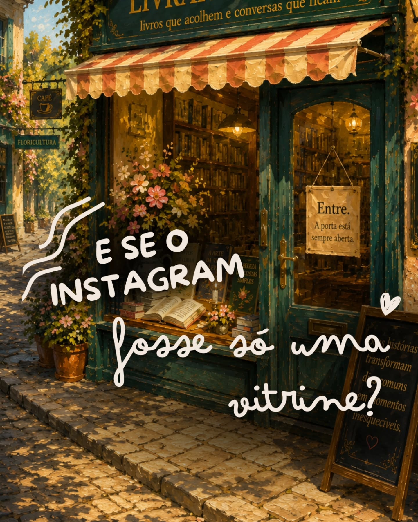 E se o Instagram fosse apenas uma vitrine?
Durante muito tempo, ouvimos que era preciso estar o tempo todo nas redes sociais, produzir sem parar e fazer delas o centro do nosso trabalho.
Mas acredito que exista um caminho mais leve.
Um caminho em que o Instagram seja apenas a porta de entrada para um espaço que realmente seja seu.
Uma vitrine bonita, organizada e acolhedora, que convida as pessoas a conhecerem, com calma e intencionalidade, tudo aquilo que você oferece.
Na Rádio Leveza, converso com mais profundidade sobre esse tema.
E, se você sentir que gostaria de transformar o seu próprio Instagram em uma vitrine acolhedora e intencional, também será uma alegria ajudá-la nesse processo. Os detalhes estão no link da bio. ♡
