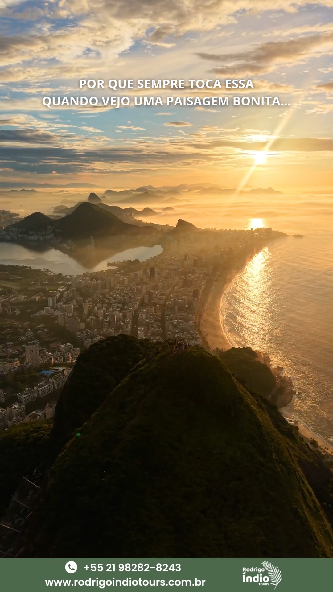 O que acha de começar o dia com um nascer do sol radiante e incrível no Morro Dois Irmãos? Sendo uma das trilhas mais procuradas do Rio e na minha opinião a vista mais bonita.
How about starting your day with a radiant and incredible sunrise at Morro Dois Irmãos? It's one of the most popular trails in Rio and, in my opinion, offers the most beautiful view.
MORRO DOIS IRMÃOS:
https://www.rodrigoindiotours.com.br/nascer-do-sol-morro-dois-irmaos
AS MELHORES EXPERIÊNCIAS ESTÃO AQUI:
https://www.rodrigoindiotours.com.br/experiencias
MAIS UM DIA DE ÍNDIO
ANOTHER ÍNDIO DAY