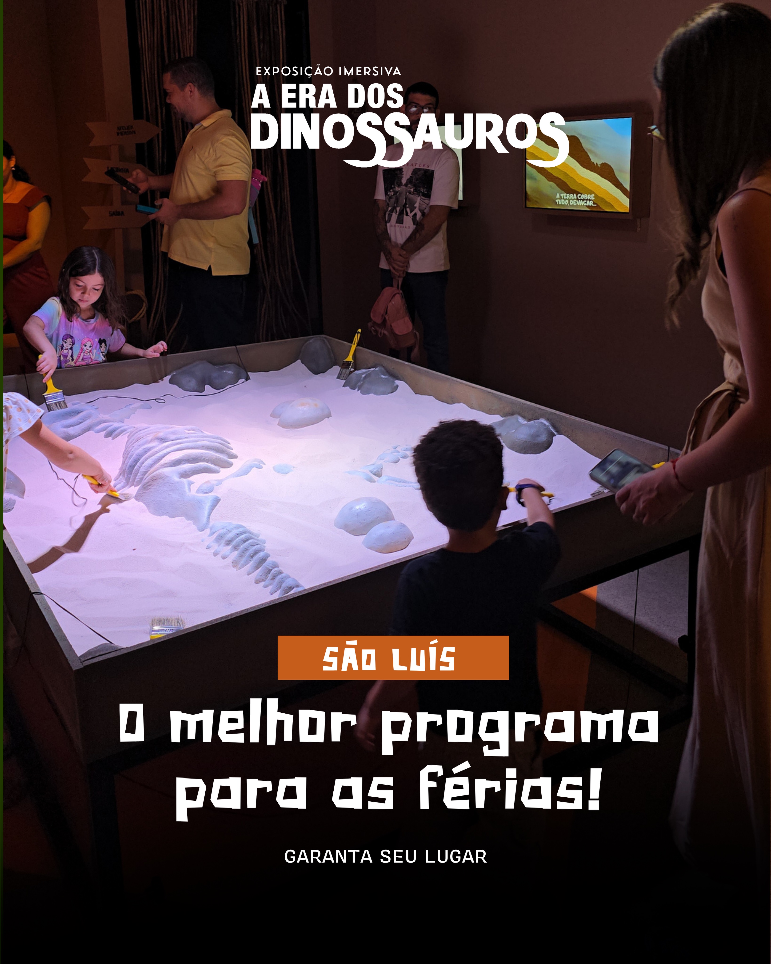Suas férias com aventura acontecem aqui 🦖🌎
A Era dos Dinossauros, uma aventura fascinante!
No Shopping da Ilha, Praça de Eventos 🦕
CURTA TEMPORADA
✅ Meia-entrada:
Estudantes, PCD + acompanhante, 60+, ID Jovem, professores e doadores de sangue e medula óssea.
🎫 Gratuidade:
* Pessoas com Síndrome de Down
* Crianças até 2 anos
⚠️ Benefícios mediante comprovação conforme legislação vigente.