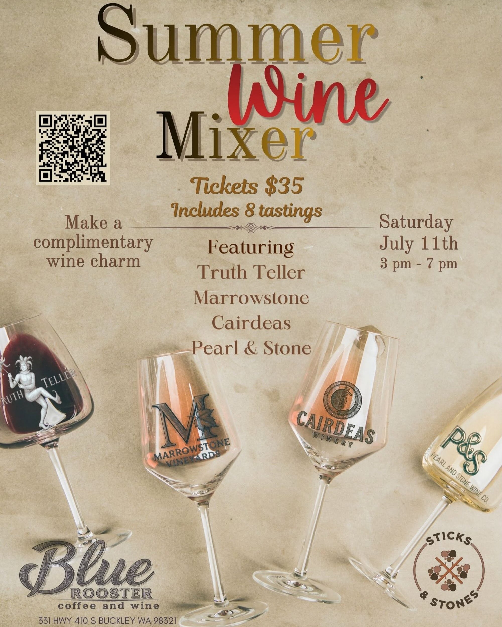 Mark your calendars and join TruthTeller THIS WEEK at Blue Rooster for their ANNUAL SUMMER WINE MIXER ☀️🍷
Shop local with Sticks & Stones 🛍️ Relax and enjoy local wine from Cairdeas Winery, Pearl And Stone Wine Co. Marrowstone Vineyards and TruthTeller Winery