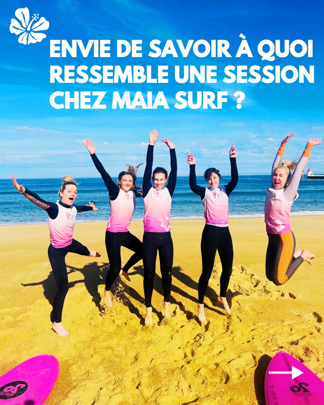 Envie de savoir à quoi ressemble une session chez Maïa surf ?
🌸
Leurs expériences va vous donner envie de nous rejoindre 😊
Découvre des jolis avis sur ce post et si tu souhaites rejoindre l’aventure Maïa surf, réserve ton cours ou ton stage de surf.
🌸
Certaines semaines de la haute saison commencent à bien se remplir. Contacte-moi pour t’inscrire et si tu as des questions n’hésite pas à m’écrire.
📩 Maïa surf/ 0686496014/ contact@maiasurf.fr
📍https://www.maiasurf.fr
#surf #coursdesurf #avis #seignosse #landes