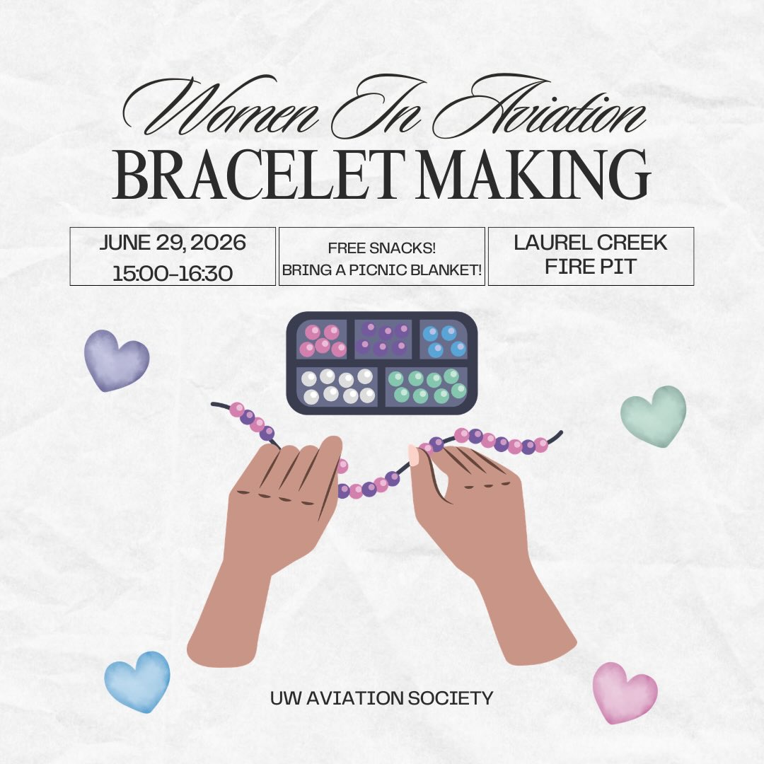 Join us for our first Women in Aviation event of the year! đŠľ
Come unwind with us on June 29 from 15:00â16:30 for an afternoon of bracelet making, good company, and creativity.
Bring a picnic blanket and meet us at the Laurel Creek Fire Pit! â¨
Free snacks will be provided, see you there!