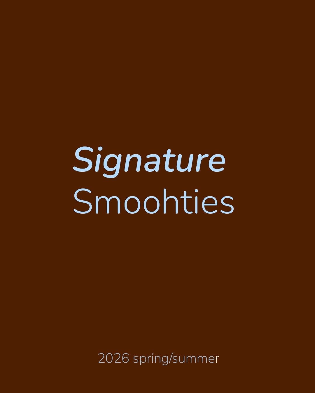 The smoothies that make you feel like you've got your life together.
#Catcookieco #signaturesmoothies