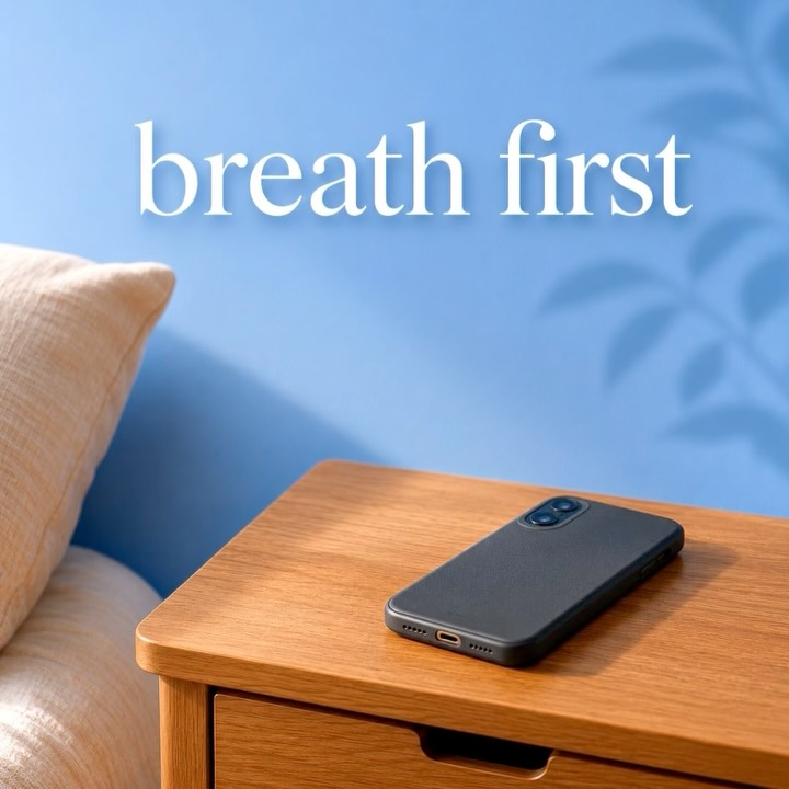 Second week and Let’s be real.
The first things most of us do in the morning is grab our phones and instantly get flooded with emails, news or other people’s drama.
No wonder we feel rushed before even sit up.
This our second week, and this week deal is Before you check a single notification, just sit on edge of your bed, close your eyes and do 4 rounds of our 4-7-8 breath we learned.
• Breath in 4……. Pause for 7……… Soft Breath out for 8……….
• 4 rounds and it’s online take less than 120 seconds.
It’s literally just giving your brain a minutes to wake up on your terms before the world asks for your attention.
Try again tomorrow morning ✨🙏🌷
#september #breathwork #478breathing #ubud #letsbreathetogether