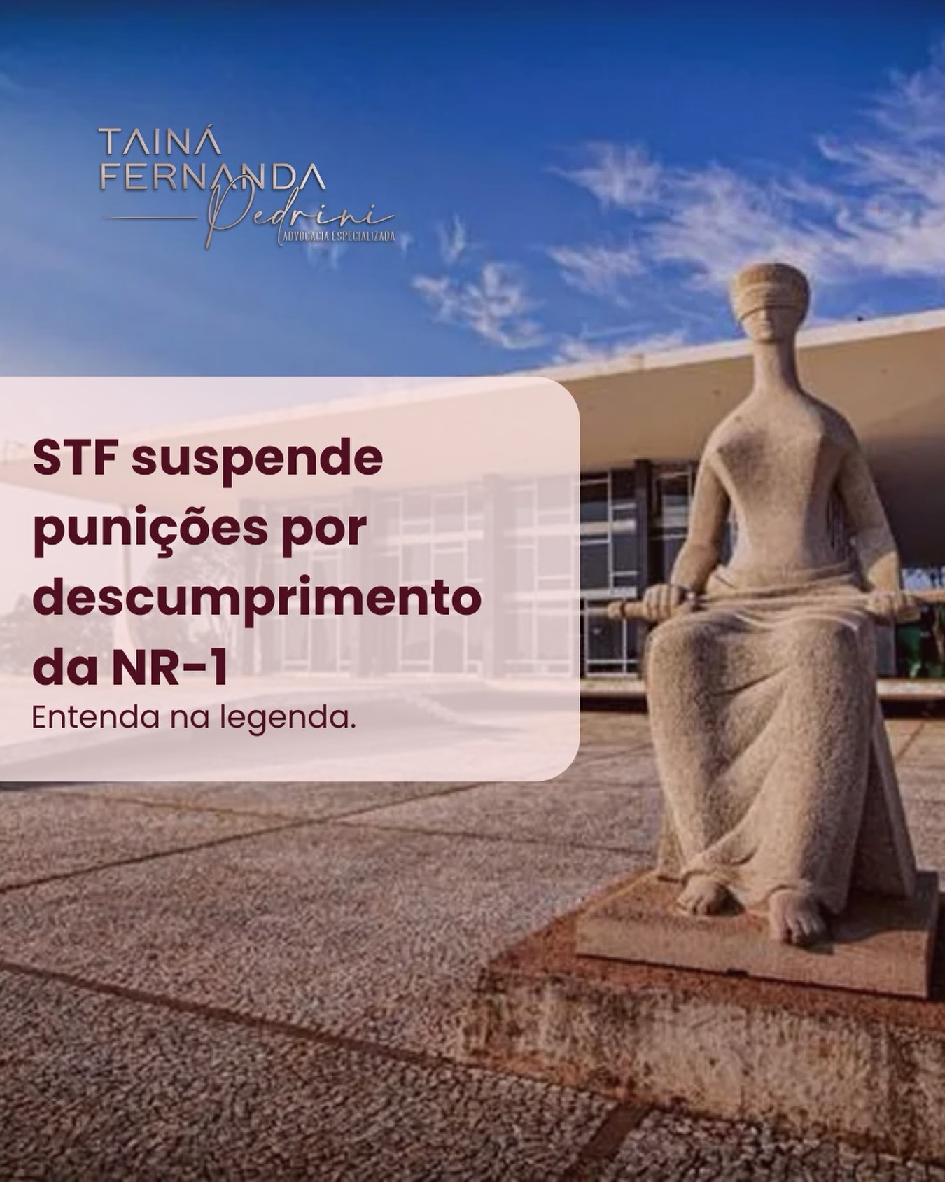O ministro André Mendonça, do STF, concedeu liminar suspendendo, por 90 dias, a aplicação de multas, autuações e outras medidas punitivas relacionadas às novas exigências da NR-1 sobre riscos psicossociais no ambiente de trabalho.
A decisão foi fundamentada na necessidade de maior segurança jurídica, diante da ausência de critérios suficientemente claros e objetivos para orientar empregadores e fiscalizações.
Além disso, foi determinada a realização de uma tentativa de conciliação entre o Governo Federal, entidades representativas e demais interessados, com o objetivo de aperfeiçoar a regulamentação e estabelecer parâmetros mais precisos para sua aplicação.
Importante: a decisão não suspende a obrigação das empresas de promover um ambiente de trabalho saudável, nem impede a fiscalização orientativa. A suspensão alcança, neste momento, apenas a aplicação de penalidades com base nos dispositivos questionados.
O tema ainda será analisado pelo Plenário do STF.
#nr1 #saúdementalnotrabalho #compliancetrabalhista #segurançajurídica #stf
