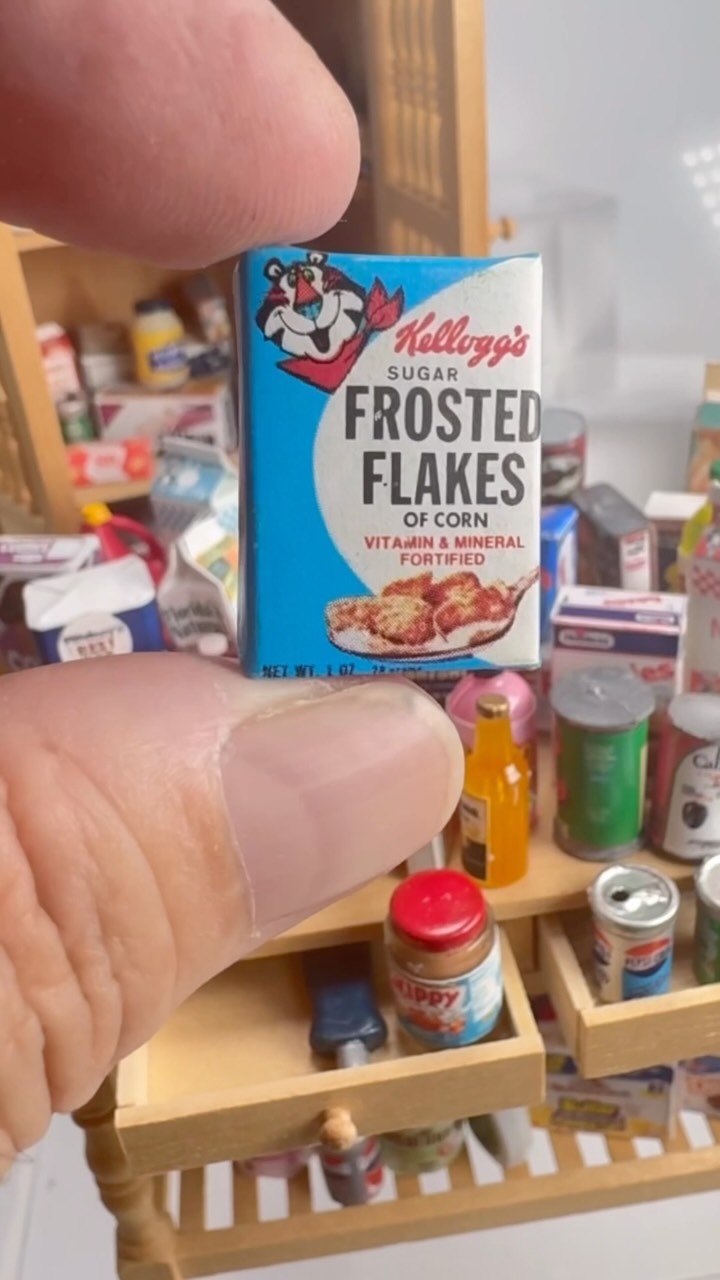 UPDATE! A WINNER HAS BEEN CHOSEN!! kathy J DM me with you Mr address so I can send out your little little!! We should do this again right!??
OK maniacs: this is the Tiny Pantry Challenge I thought we'd have a little fun with this one. This pantry is packed with more than 50 well-known brands, how many brands can you spot? Watch the reel and leave one comment naming 10 or more brands that you recognize. 24 hours from now I will randomly select one eligible participant to receive a miniature goodie bag filled with more than 25 miniature pantry products!
A few simple rules:
✔️ one comment per person
✔️Name 10 or more Brands you spot try not to copy any other lists
✔️Feel free to edit your comment if you discover more
✔️Entries closed 24 hours after this reel is posted
You may need to watch this one more than once! This awesome miniature pantry collection including two door wood cabinet and kitchen island will be heading to auction in just a few weeks if you'd like to get alerts about an early preview of the complete collection and to be among the first to know when budding begins, visit the link in my bio and sign up for my newsletter.
Now, press play, look closely and let's see who has the sharpest eye! #contest #pantry #miniatures