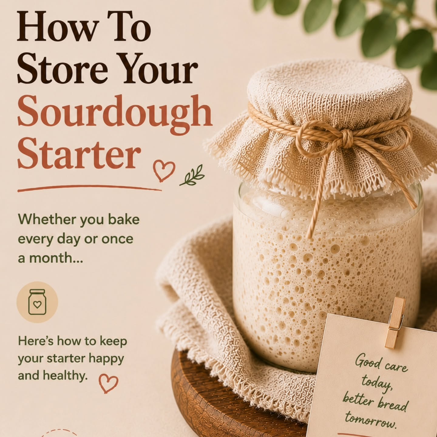 Sourdough starter may seem mysterious at first…
But the truth is, it's just flour, water, time, and a little patience.
Whether you're baking every week or just beginning your sourdough journey, learning how to care for your starter opens the door to a beautiful and timeless skill.
🤎 Real bread doesn't have to be complicated.
And no, you don't need to be an expert.
Every bubble is progress.
Every feeding is an act of care.
And every loaf tells a story.
Swipe through this guide and save it for later! 📌
👇 Tell me in the comments:
Have you ever made your own sourdough starter?
🫙 YES, I have!
🥖 Not yet, but I'd love to learn!
✨ If enough people are interested, I may open beginner-friendly sourdough classes in the near future.
And for those who want to skip the first stage, dehydrated sourdough starter is also available, so you can start your sourdough journey with confidence and bring your own starter back to life at home.
Because great bread begins with simple things…
Flour.
Water.
Time.
And lots of love. 🤎
Your Body Deserves Better Bread™
Interested in learning sourdough?
Comment:
"I WANT TO LEARN"
or send me a DM with the word:
STARTER
to join the waitlist for future sourdough classes and learn more about dehydrated sourdough starter kits.
#VickysSweetness
#SourdoughStarter
#SourdoughBaking
#LearnSourdough
#YourBodyDeservesBetterBread