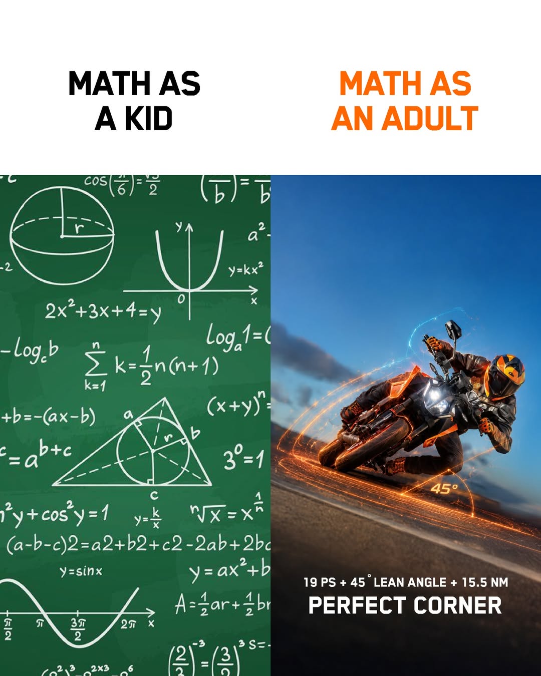 Solved for X. Found adrenaline.
#KTM #KTMIndia #ReadyToRace
.
.
.
KTM Husqvarna Adyar