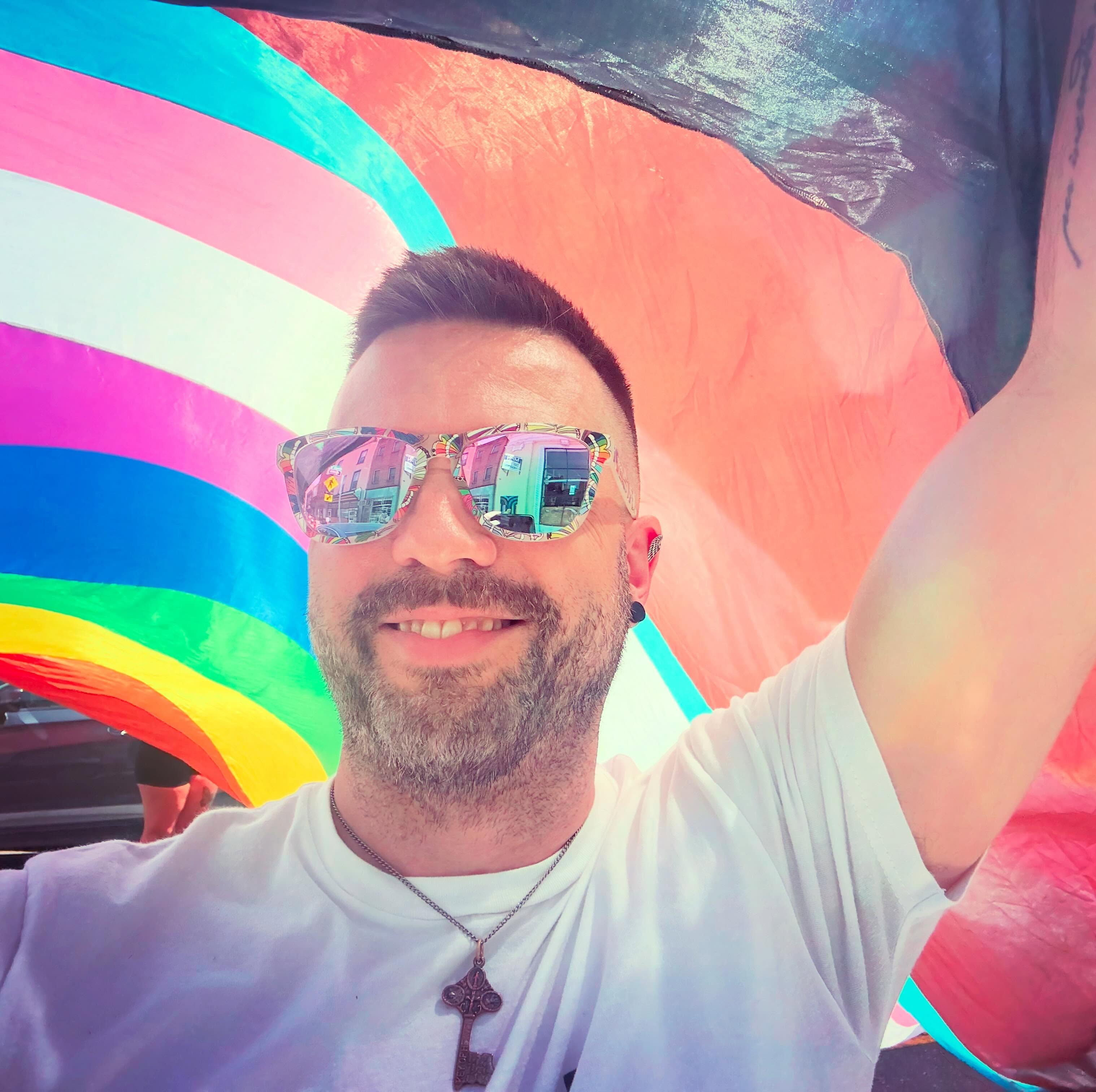 Pride, self-compassion, and self-acceptance is somehow a RADICAL act 🏳️🌈🏳️⚧️✊🏻✊🏼✊🏽✊🏾✊🏿