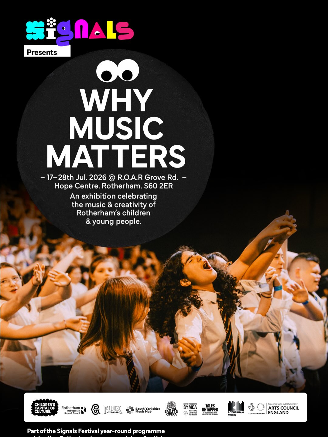 🎶 Why Music Matters 🎶
A new exhibition in Rotherham🎭
Ready to be inspired?🧐
Rotherham Music x Signals: Why Music Matters is here. A joyful new exhibition celebrating the creativity, talent and voices of Rotherham’s young people. 💫
From bold multimedia artworks to moving musical responses, this vibrant and joyful showcase brings together the incredible outcomes of music-led projects developed by Rotherham Music during Children’s Capital of Culture, partners and the children and young people of Rotherham — proving just how transformative music can be.
✨ Expect:
Inspiring work created by local children and young people
A dynamic mix of artforms and storytelling
Real stories of confidence, wellbeing and growth through music
More than an exhibition, this is a statement. It’s about the impact of investing in our young people — unlocking imagination, building resilience, and shaping a stronger, more connected Rotherham, through music.
Come and experience the energy, creativity and future of our town. Free entry!
⏰ Opening times:
Fri 17 July - 4pm - 7pm (Private View)
Sat 18 July - 11am - 5pm
Mon 20 July - 3.30pm - 6.30pm
Tues 21 July - 3.30pm - 6.30pm
Sat 25 July - 11am - 5pm
Mon 27 July - 3.30pm - 6.30pm
Tues 28 July - 3.30pm - 6.30pm
👇 Don’t miss it. Spread the word. (Link In bio)☝🏽
#WhyMusicMatters #Rotherham #YouthVoice #Creativity #MusicEducation